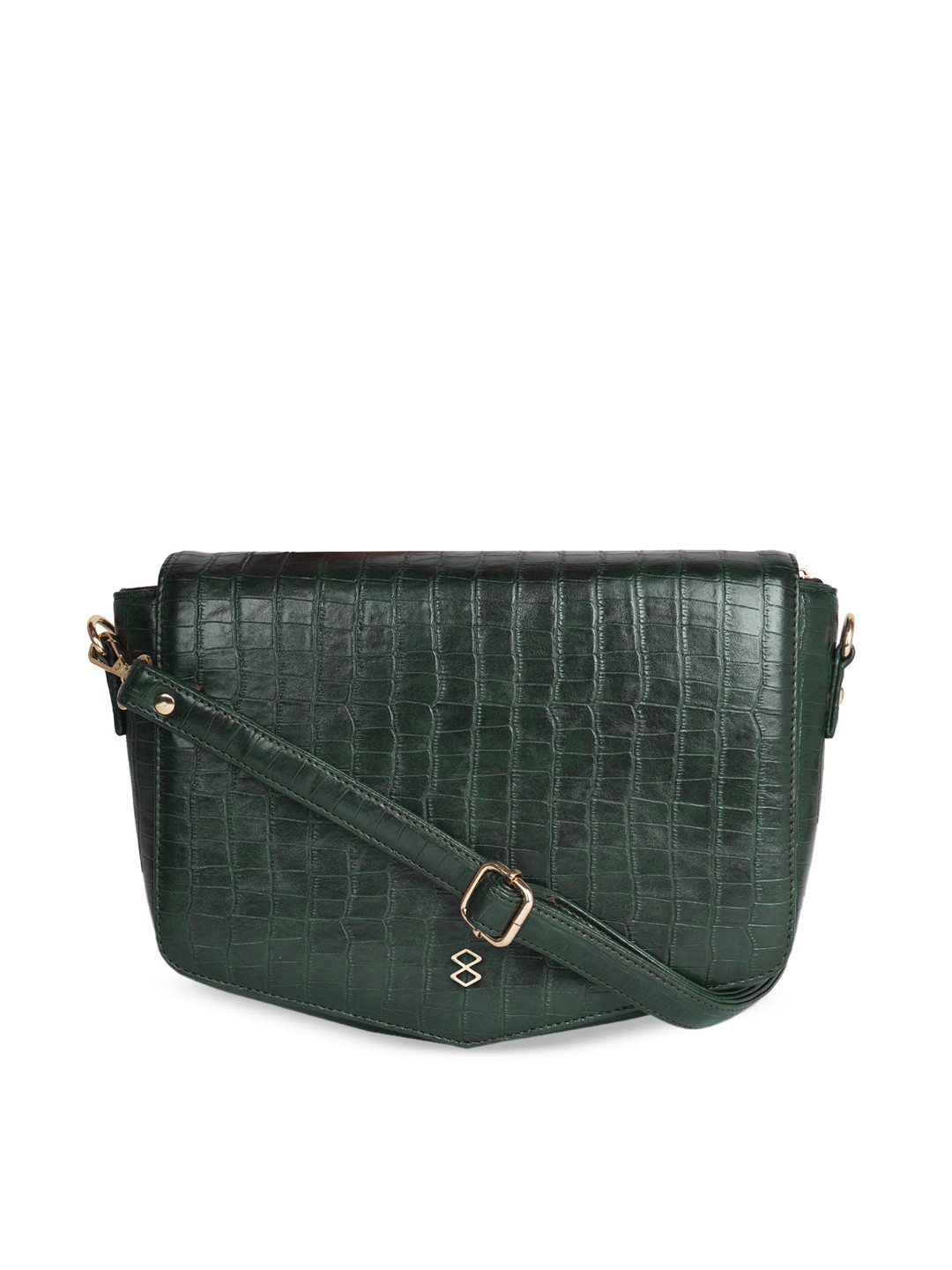 

HORRA Women Textured Sling Bag, Green