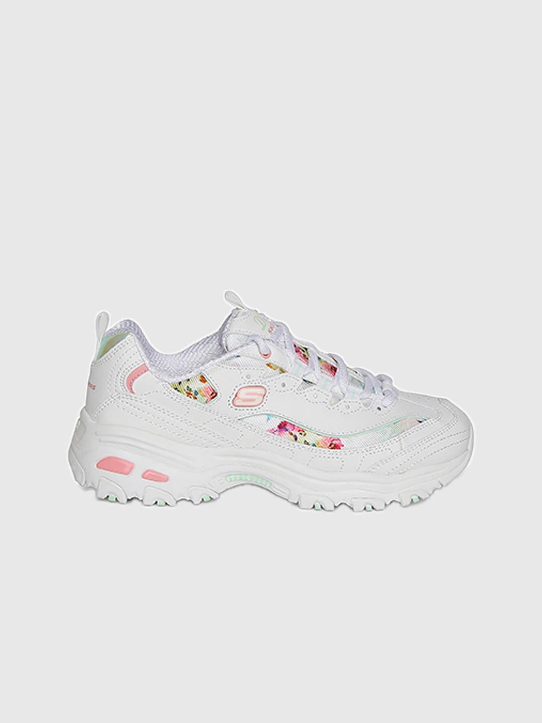 

Skechers Women D'LITES Printed Sneakers, White