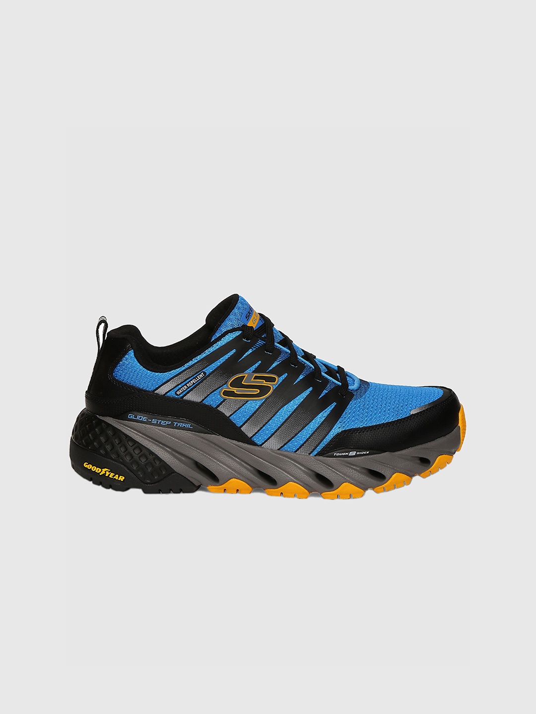 

Skechers Men GLIDE-STEP TRAIL Woven Design Trekking Shoes, Blue