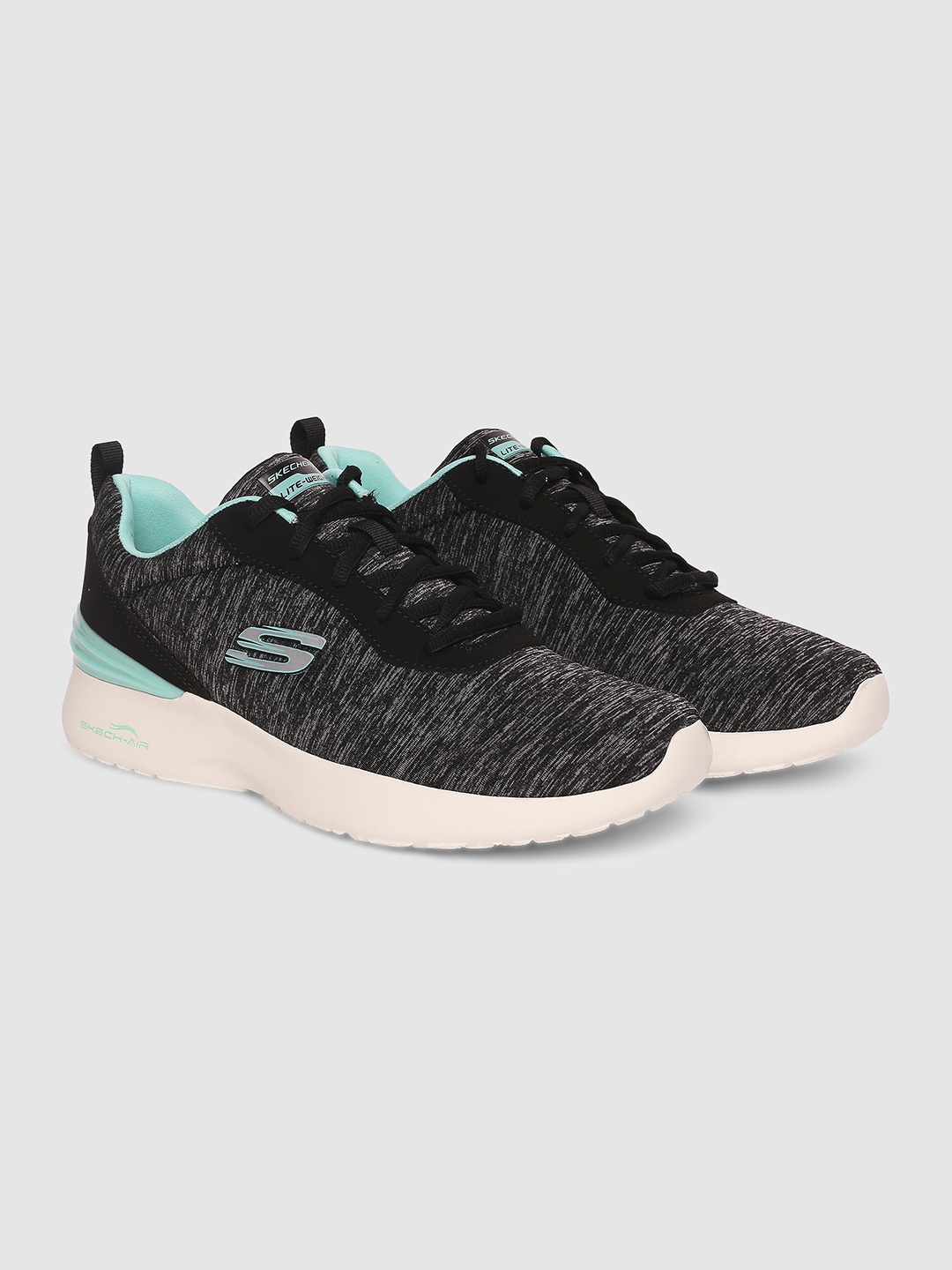 

Skechers Women SKECH-AIR DYNAMIGHT-PURE SERE Woven-Design Sneakers, Black