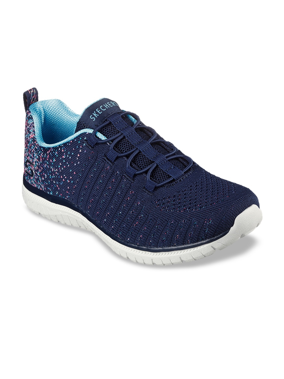 

Skechers Women Virtue Woven Design Sneakers, Navy blue