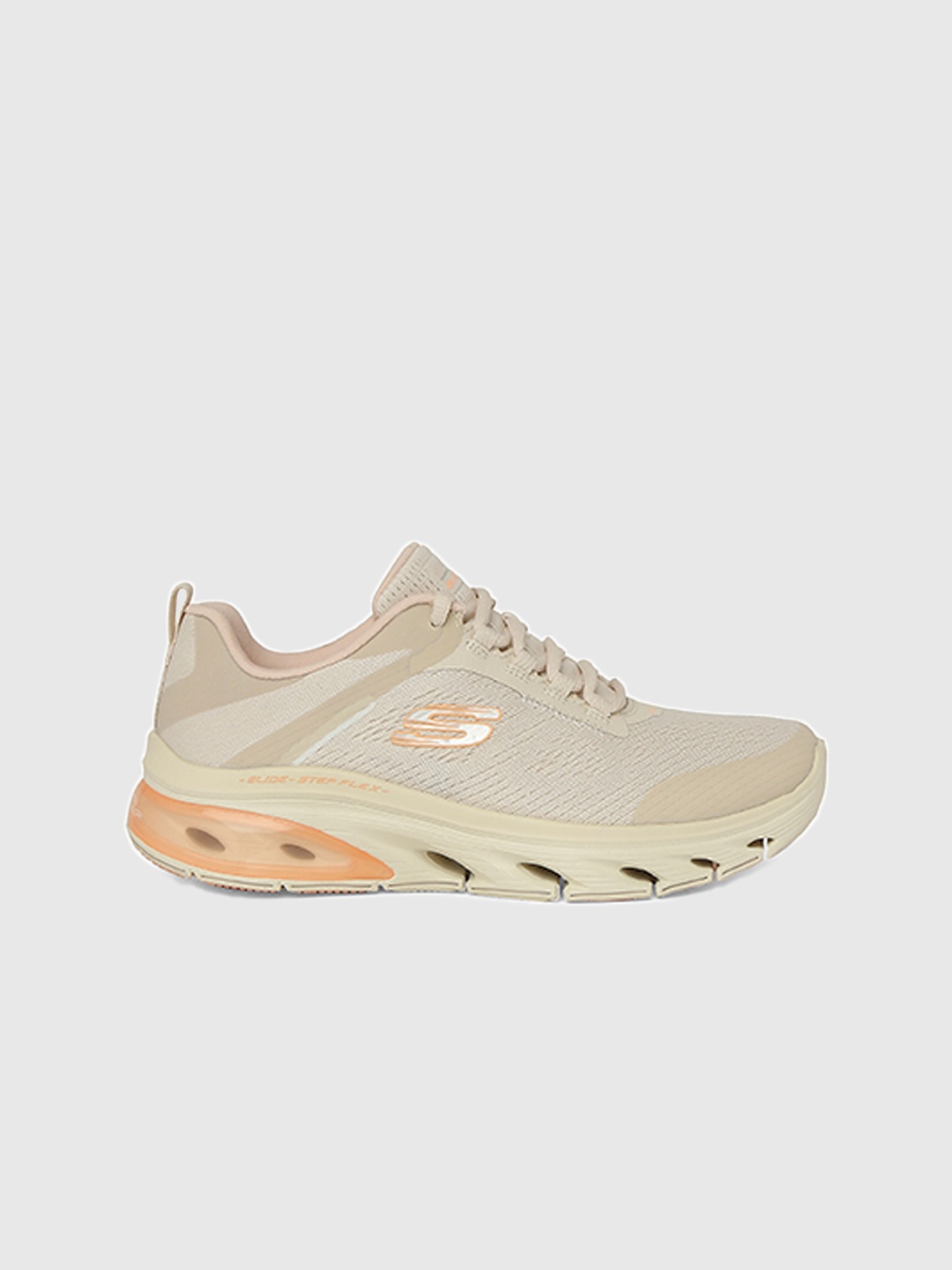 

Skechers Women GLIDE-STEP FLEX AIR Woven Design Sneakers, Nude