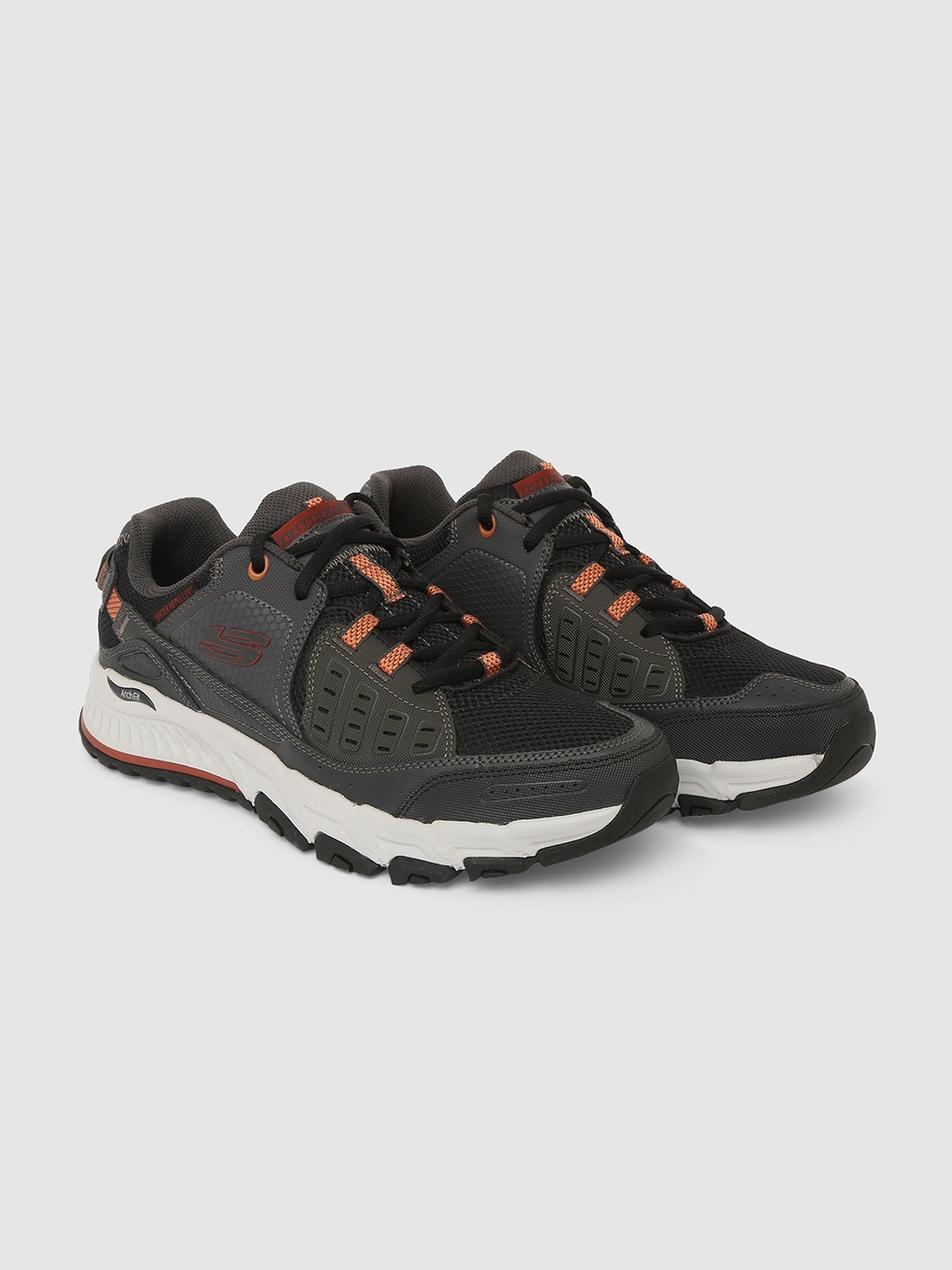 

Skechers Men ARCH FIT ESCAPE PLAN Lace-Up Casual Sneakers, Charcoal