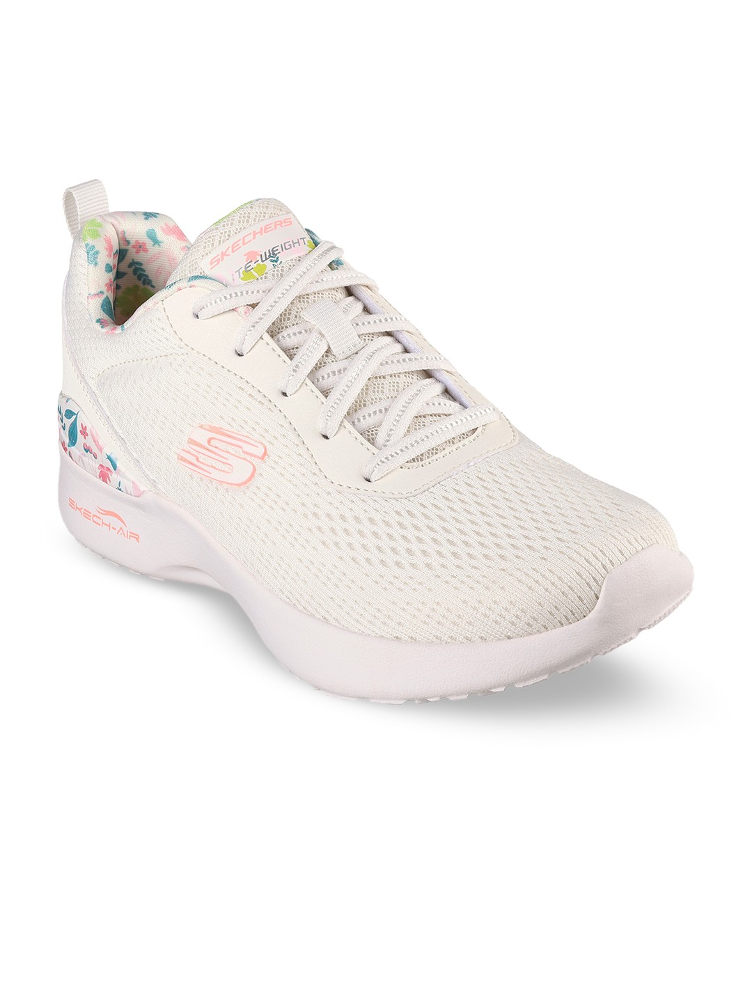 

Skechers Women SKECH-AIR DYNAMIGHT-LAID OUT Floral Printed Casual Sneakers, Off white