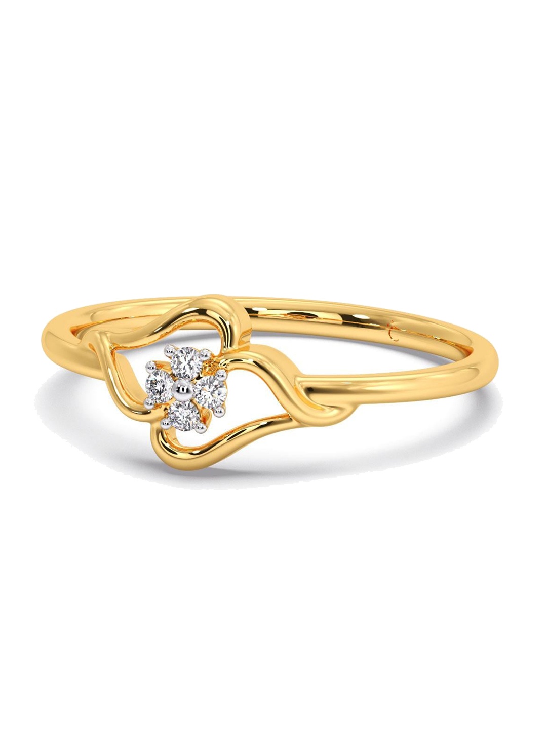 

CANDERE A KALYAN JEWELLERS COMPANY 18KT Gold Diamond Finger Ring 1.41 g, Yellow