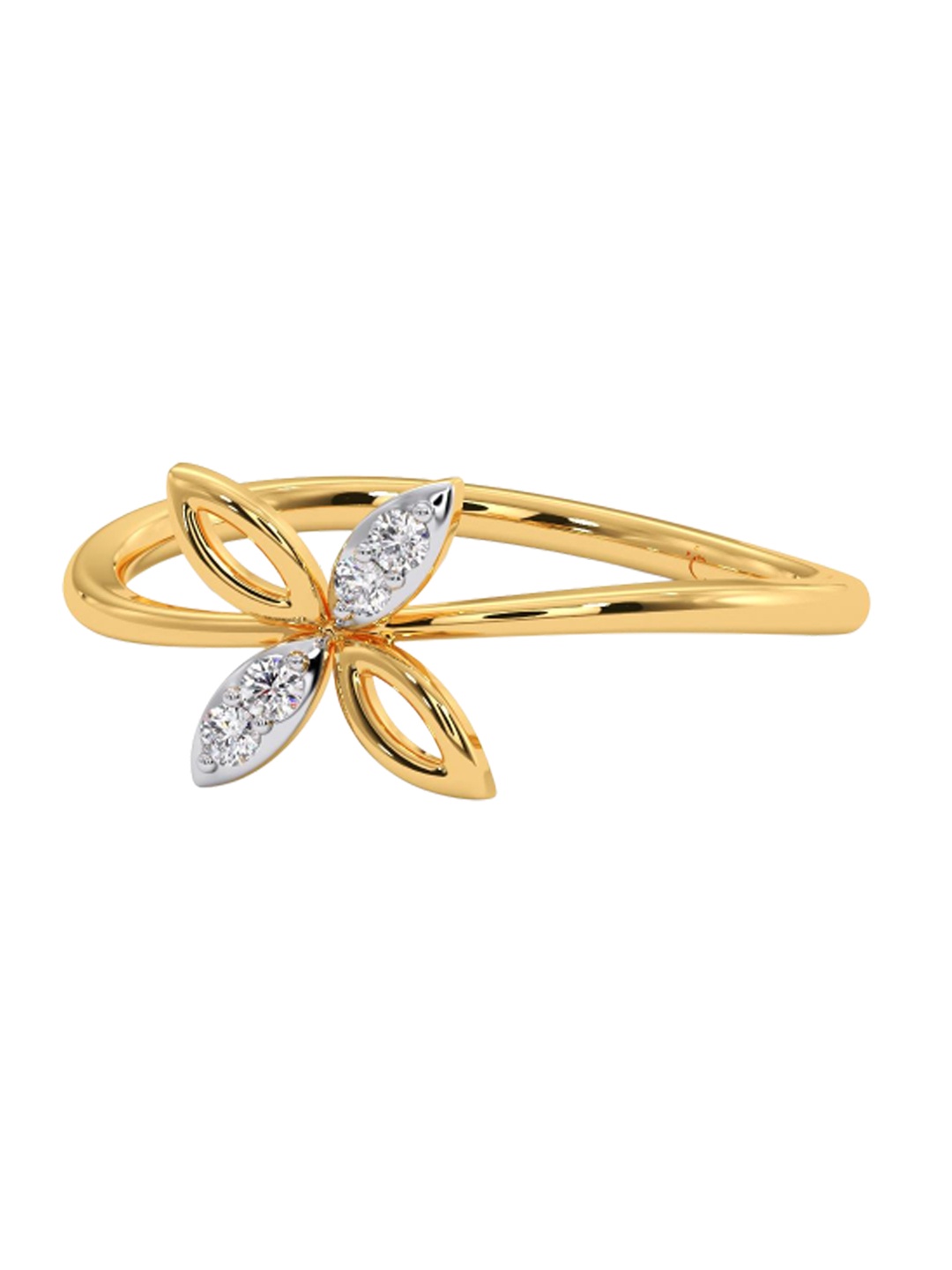 

CANDERE A KALYAN JEWELLERS COMPANY 18KT Gold Diamond Finger Ring- 1.72 g, Yellow