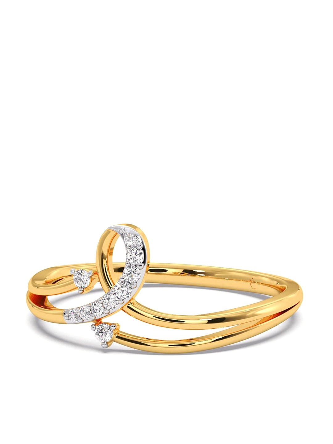 

CANDERE A KALYAN JEWELLERS COMPANY 14KT Gold Diamond Finger Ring, Yellow