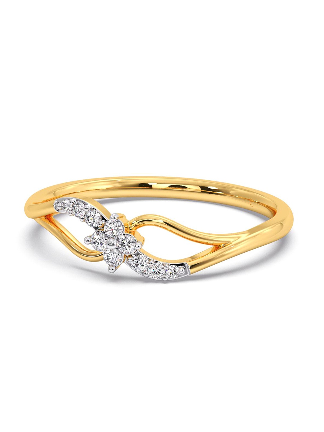 

CANDERE A KALYAN JEWELLERS COMPANY 18KT Gold Diamond Finger Ring, Yellow