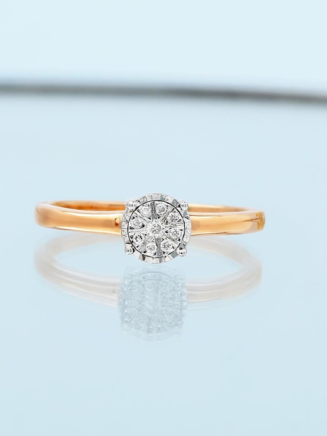 

CANDERE A KALYAN JEWELLERS COMPANY 18KT Gold Diamond Finger Ring 2.01 g, Yellow