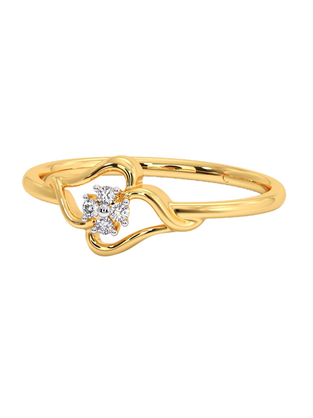 

CANDERE A KALYAN JEWELLERS COMPANY 18KT Gold Diamond Finger Ring 1.37 g, Yellow