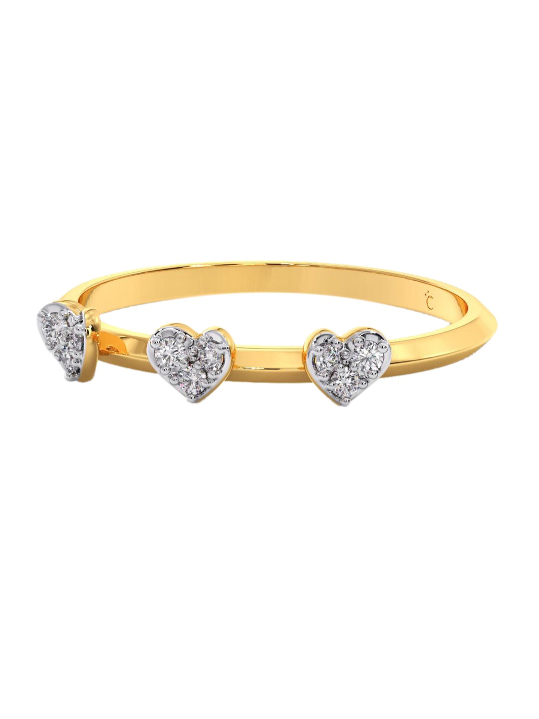 

CANDERE A KALYAN JEWELLERS COMPANY 14K BIS Hallmark Gold Diamond Ring, Yellow