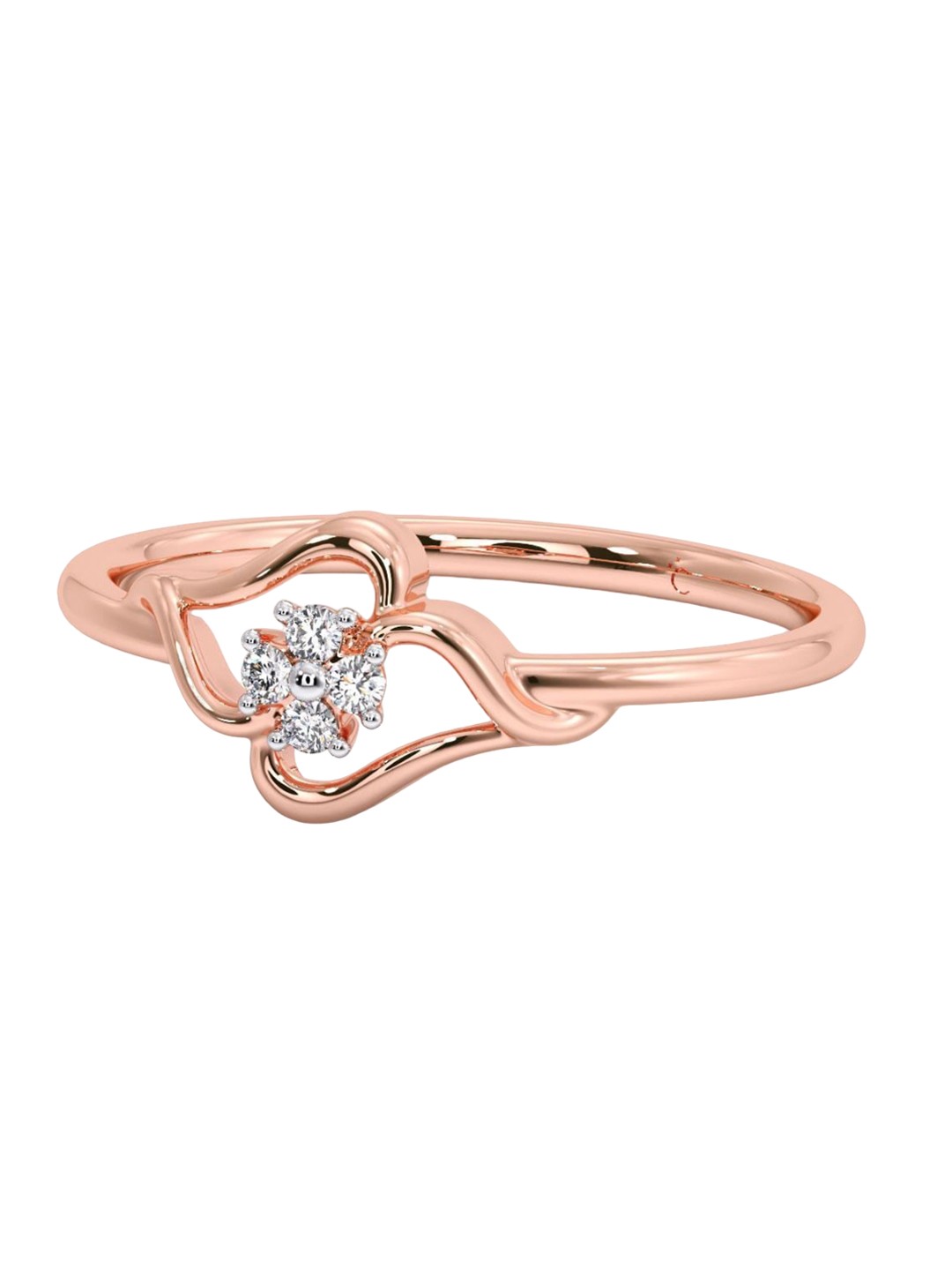 

CANDERE A KALYAN JEWELLERS COMPANY 18KT BIS Hallmark Rose Gold Diamond Ring