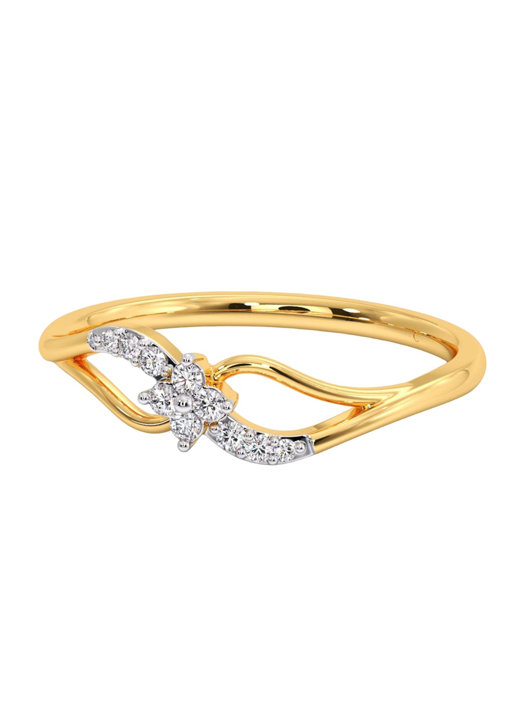 

CANDERE A KALYAN JEWELLERS COMPANY 18KT BIS Hallmark Gold Diamond Ring 1.4 g, Yellow