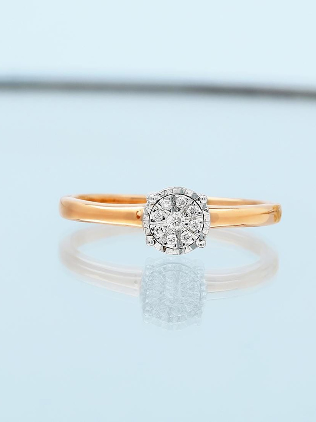 

CANDERE A KALYAN JEWELLERS COMPANY 18KT Gold Diamond Finger Ring-2.07 g, Yellow