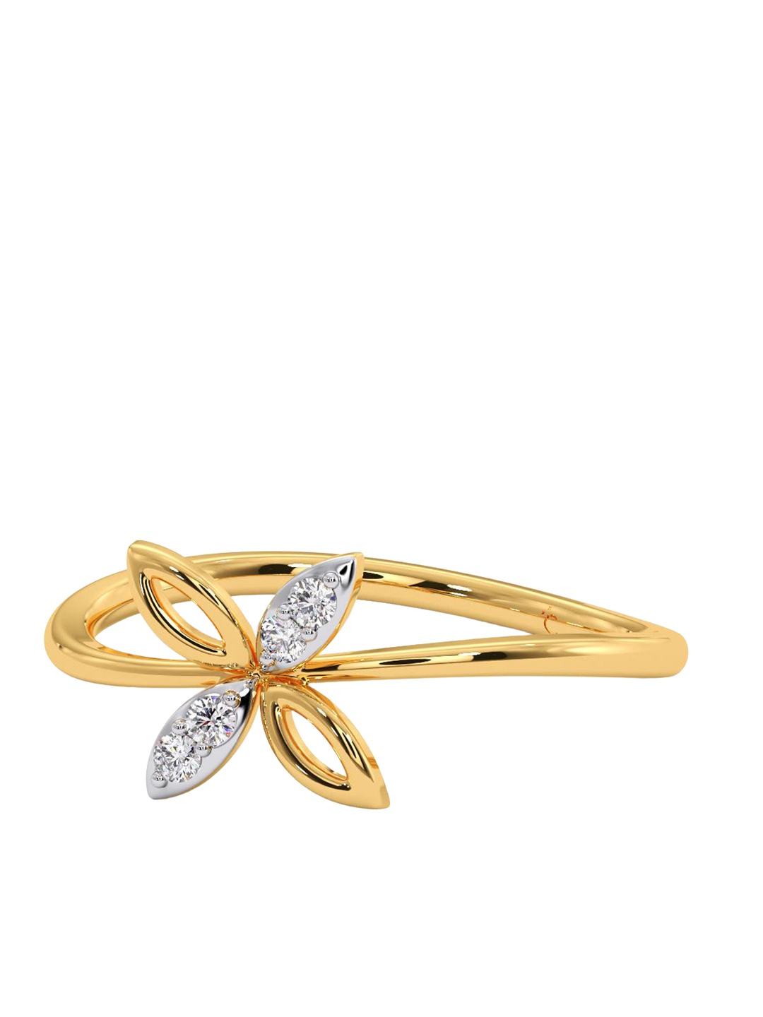 

CANDERE A KALYAN JEWELLERS COMPANY 18KT Gold Diamond Finger Ring 1.43 g, Yellow