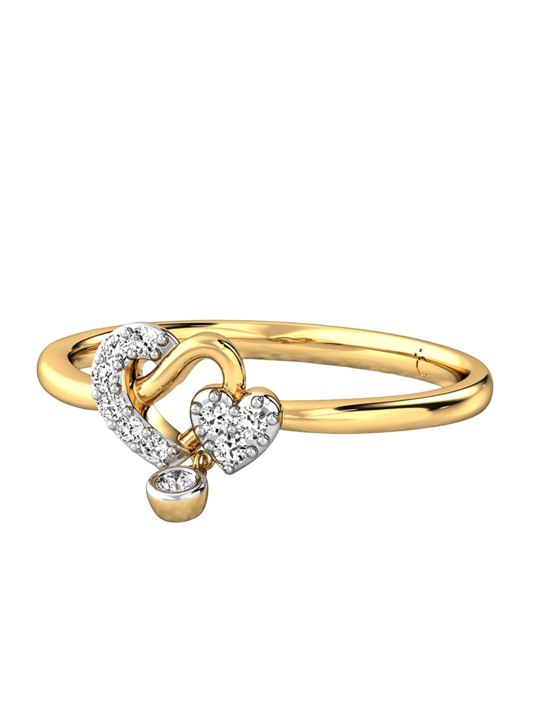 

CANDERE A KALYAN JEWELLERS COMPANY 14KT Gold Diamond Finger Ring, Yellow