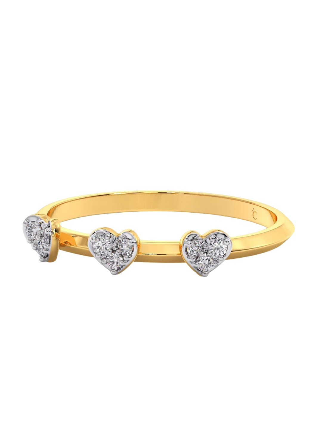 

CANDERE A KALYAN JEWELLERS COMPANY 18KT Gold Diamond Finger Ring 1.37 g, Yellow