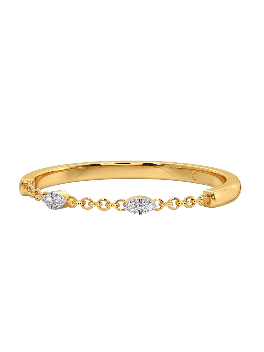 

CANDERE A KALYAN JEWELLERS COMPANY 18KT Gold Diamond Finger Ring, Yellow