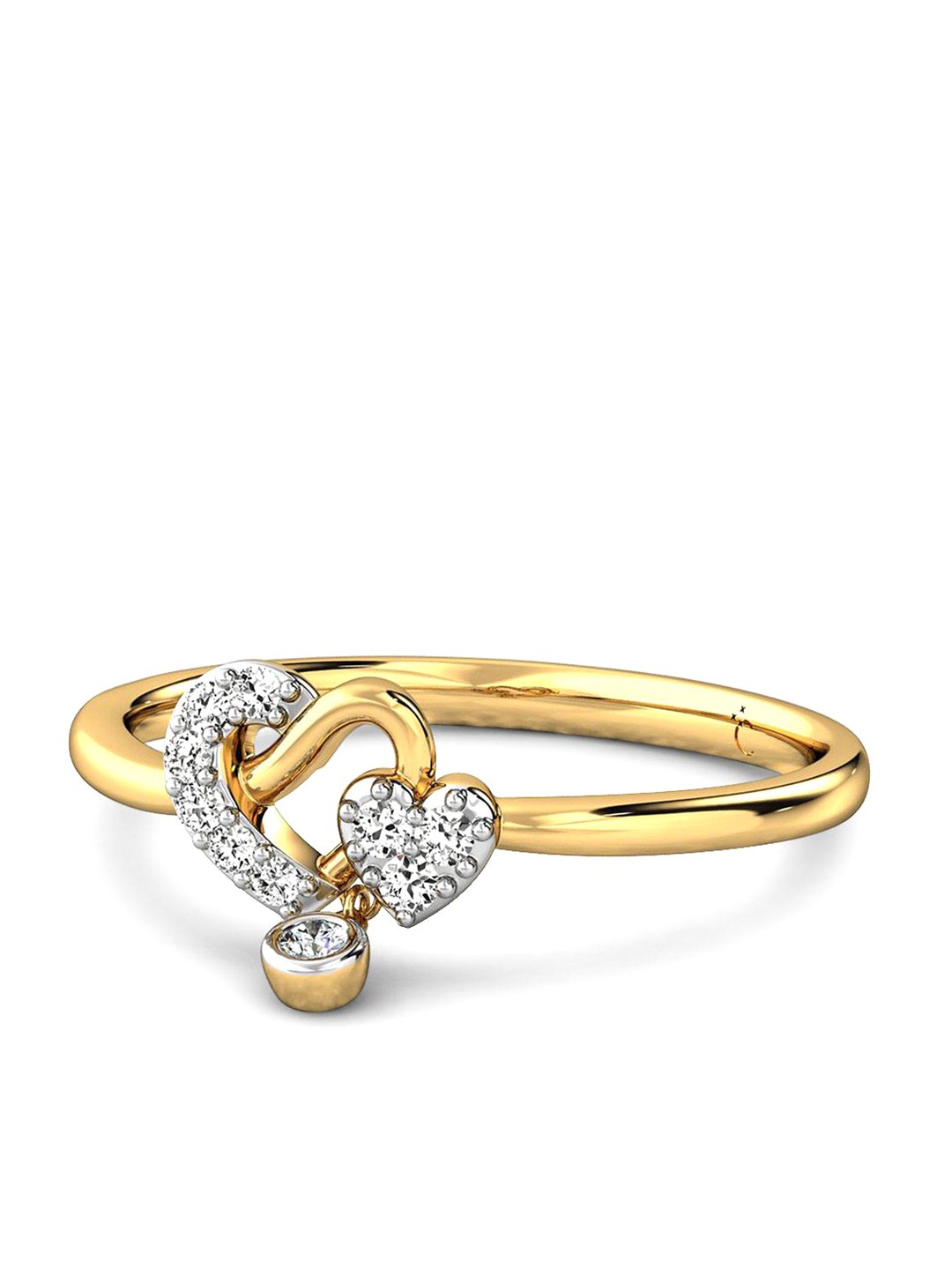 

CANDERE A KALYAN JEWELLERS COMPANY 18KT Gold Diamond Finger Ring 1.98 g, Yellow