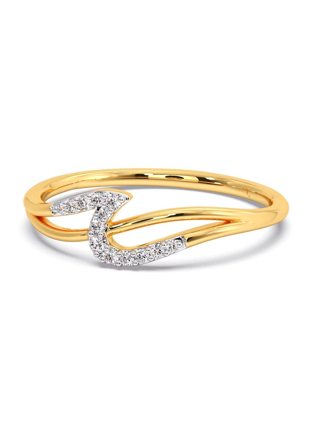 

CANDERE A KALYAN JEWELLERS COMPANY 18KT Gold Diamond Finger Ring - 1.08 g, Yellow