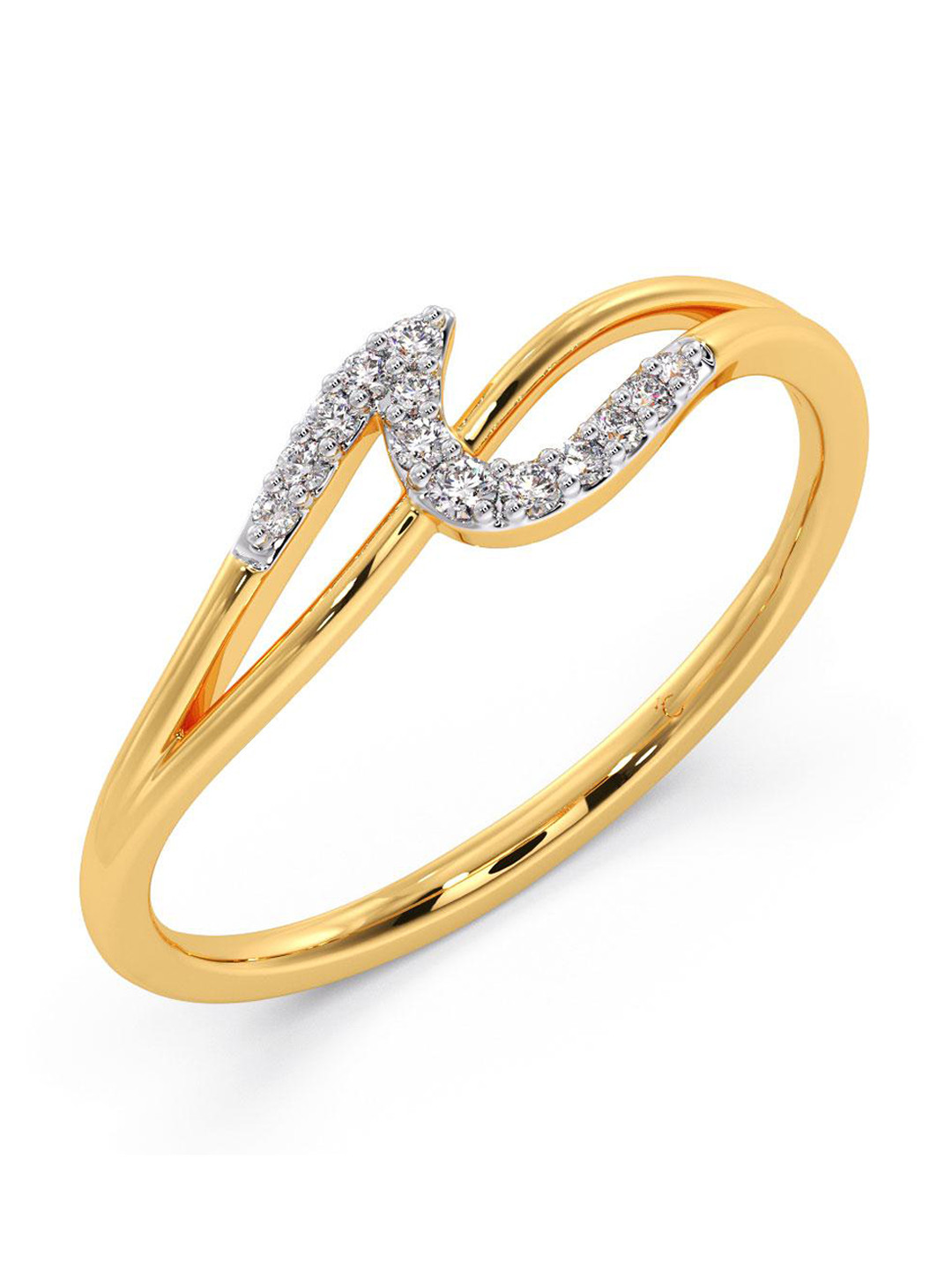 

CANDERE A KALYAN JEWELLERS COMPANY 14K BIS Hallmark Gold Diamond Ring