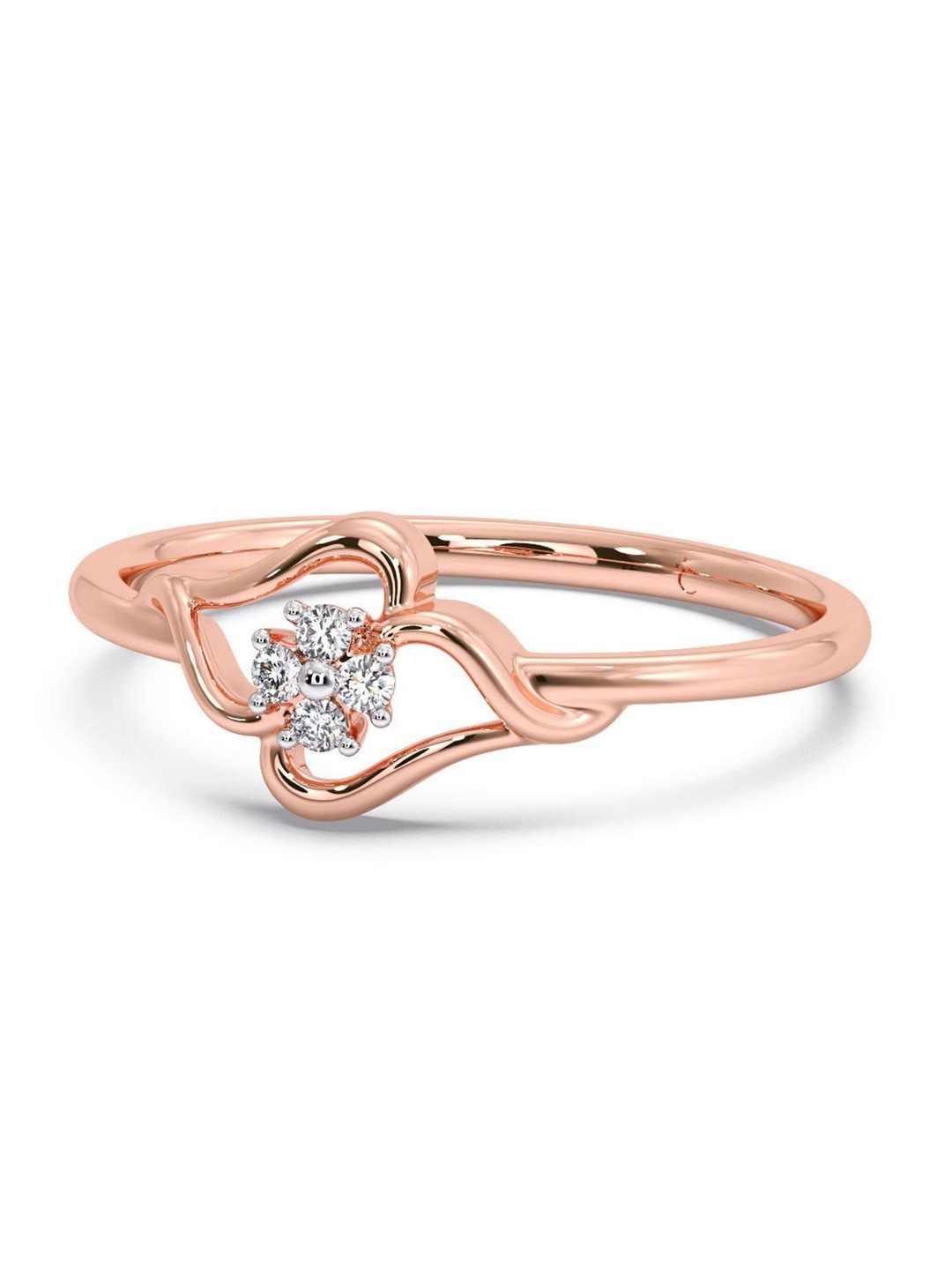 

CANDERE A KALYAN JEWELLERS COMPANY 18KT Rose Gold Diamond Finger Ring