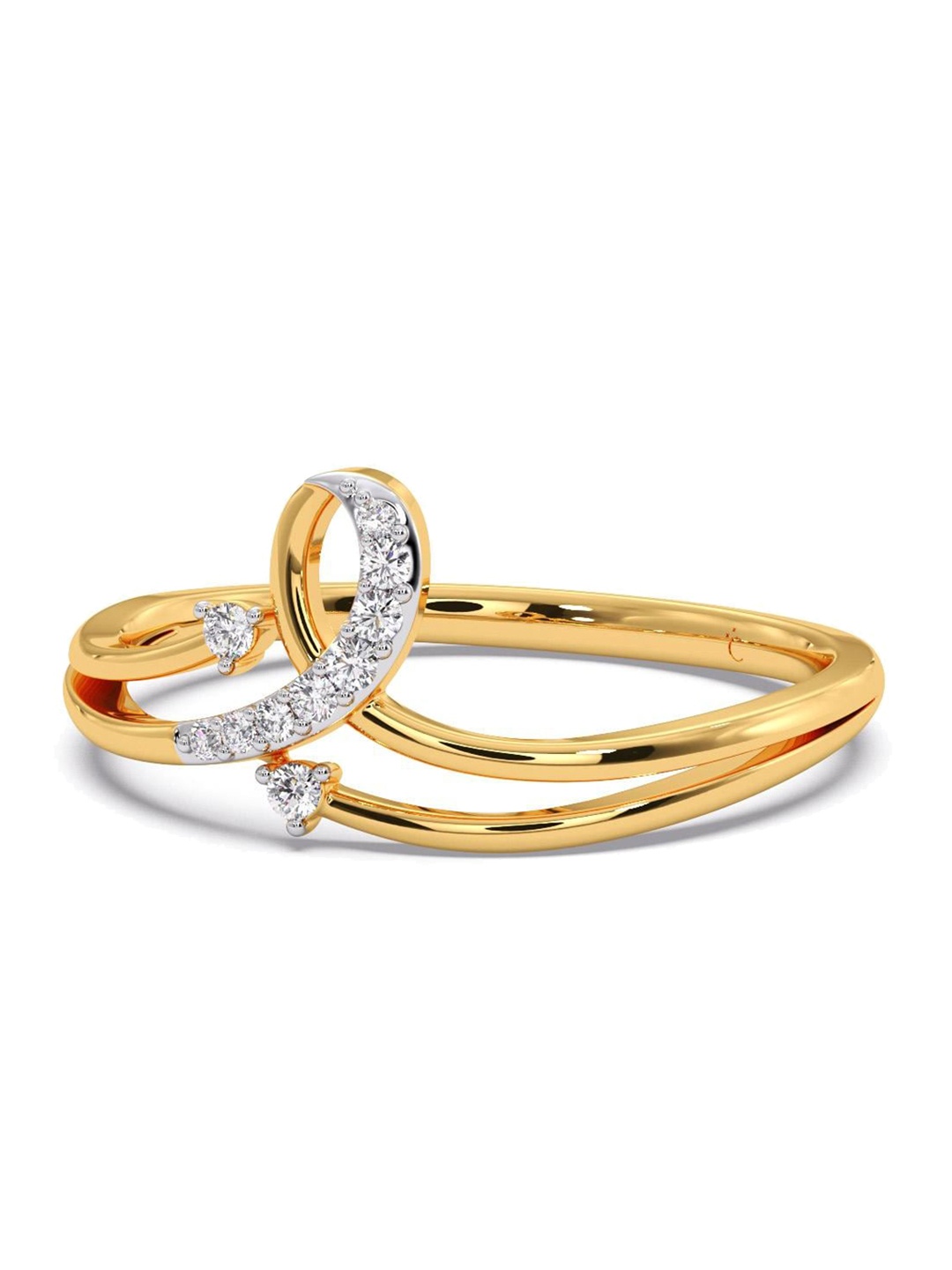 

CANDERE A KALYAN JEWELLERS COMPANY 18KT Gold Diamond Finger Ring 1.88 g, Yellow