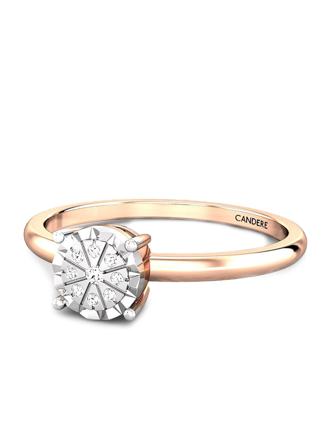 

CANDERE A KALYAN JEWELLERS COMPANY 18KT Rose Gold Diamond Finger Ring- 1.88 gm
