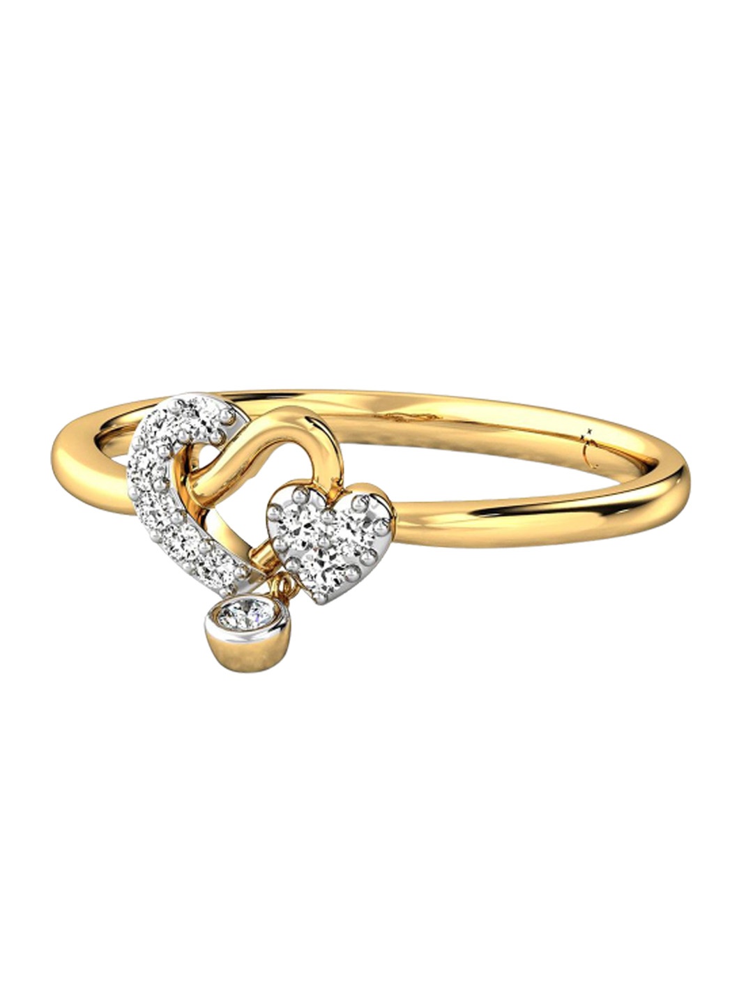 

CANDERE A KALYAN JEWELLERS COMPANY 14KT Gold Diamond Finger Ring -1.42 gm, Yellow