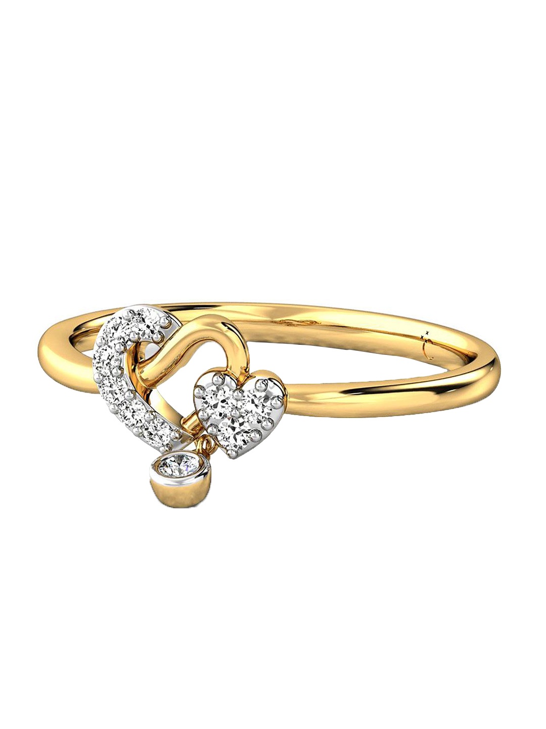

CANDERE A KALYAN JEWELLERS COMPANY 14KT Gold Diamond Finger Ring- 1.65 g, Yellow