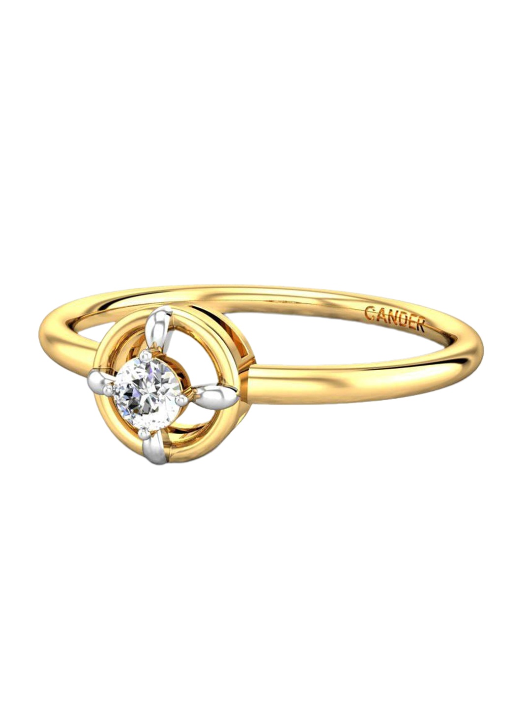 

CANDERE A KALYAN JEWELLERS COMPANY 18KT Gold Diamond Finger Ring, Yellow