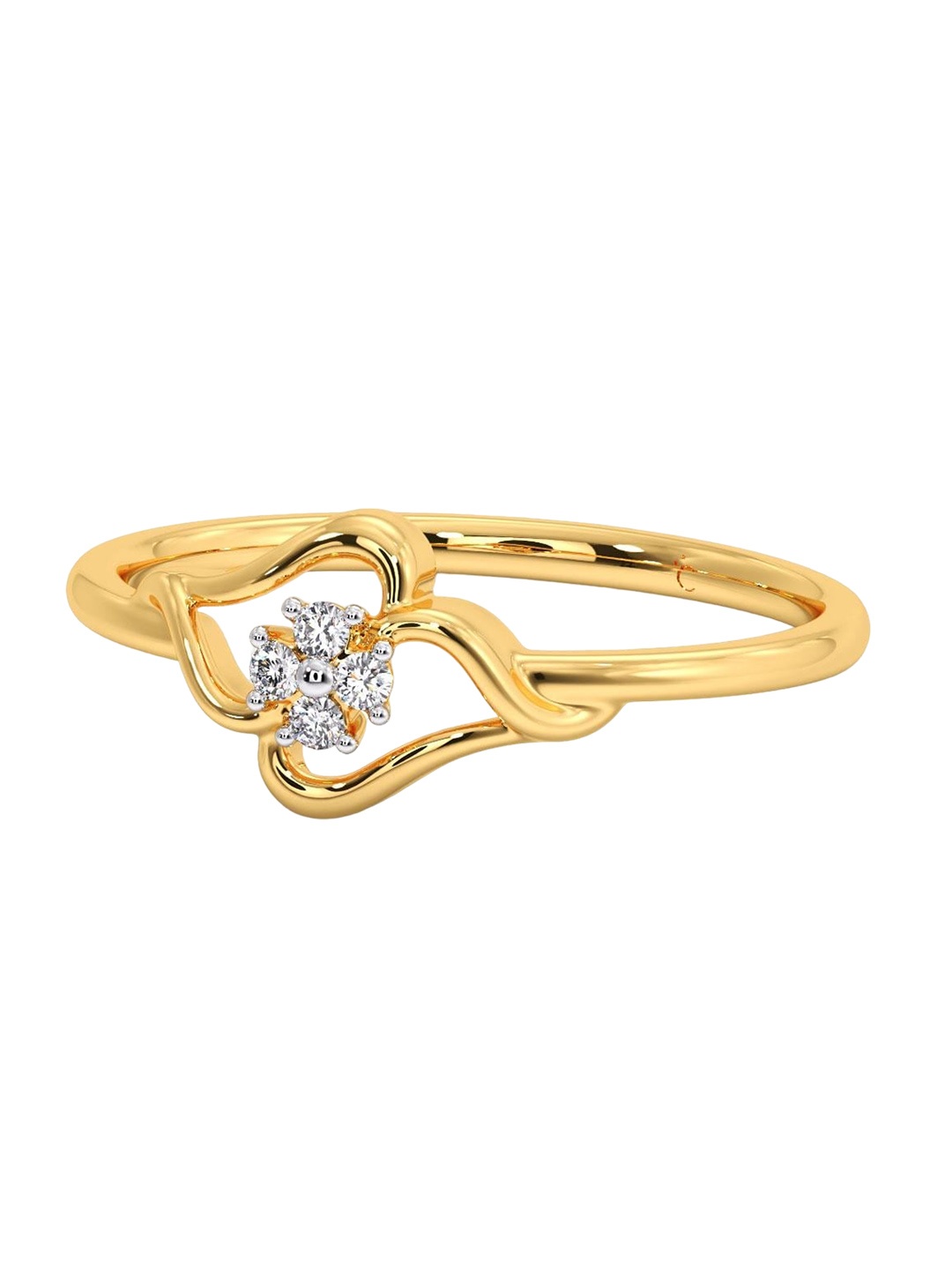

CANDERE A KALYAN JEWELLERS COMPANY 14KT Gold Diamond Finger Ring- 1.33 gm, Yellow