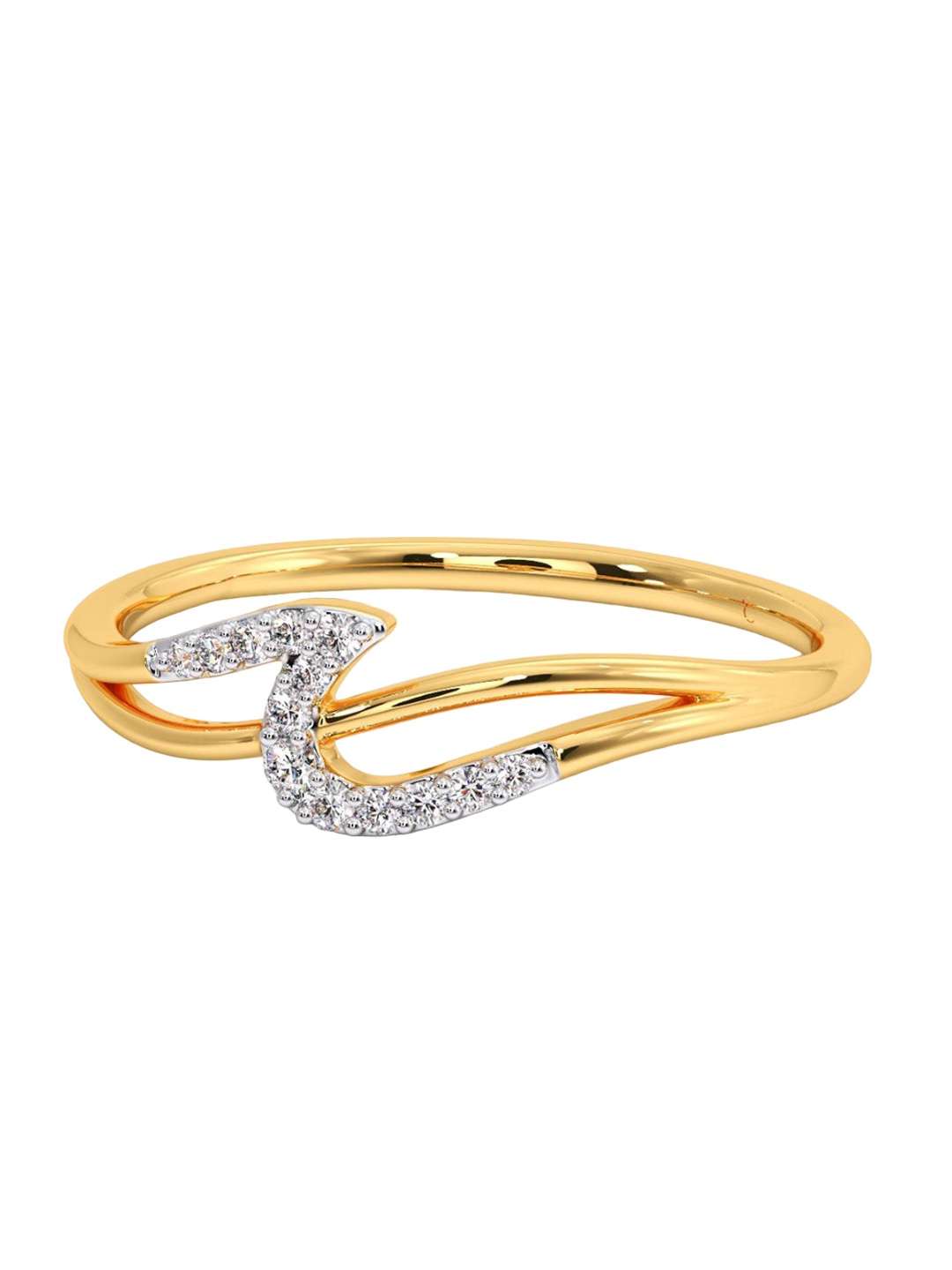 

CANDERE A KALYAN JEWELLERS COMPANY 18KT BIS Hallmark Gold Diamond Ring, Yellow