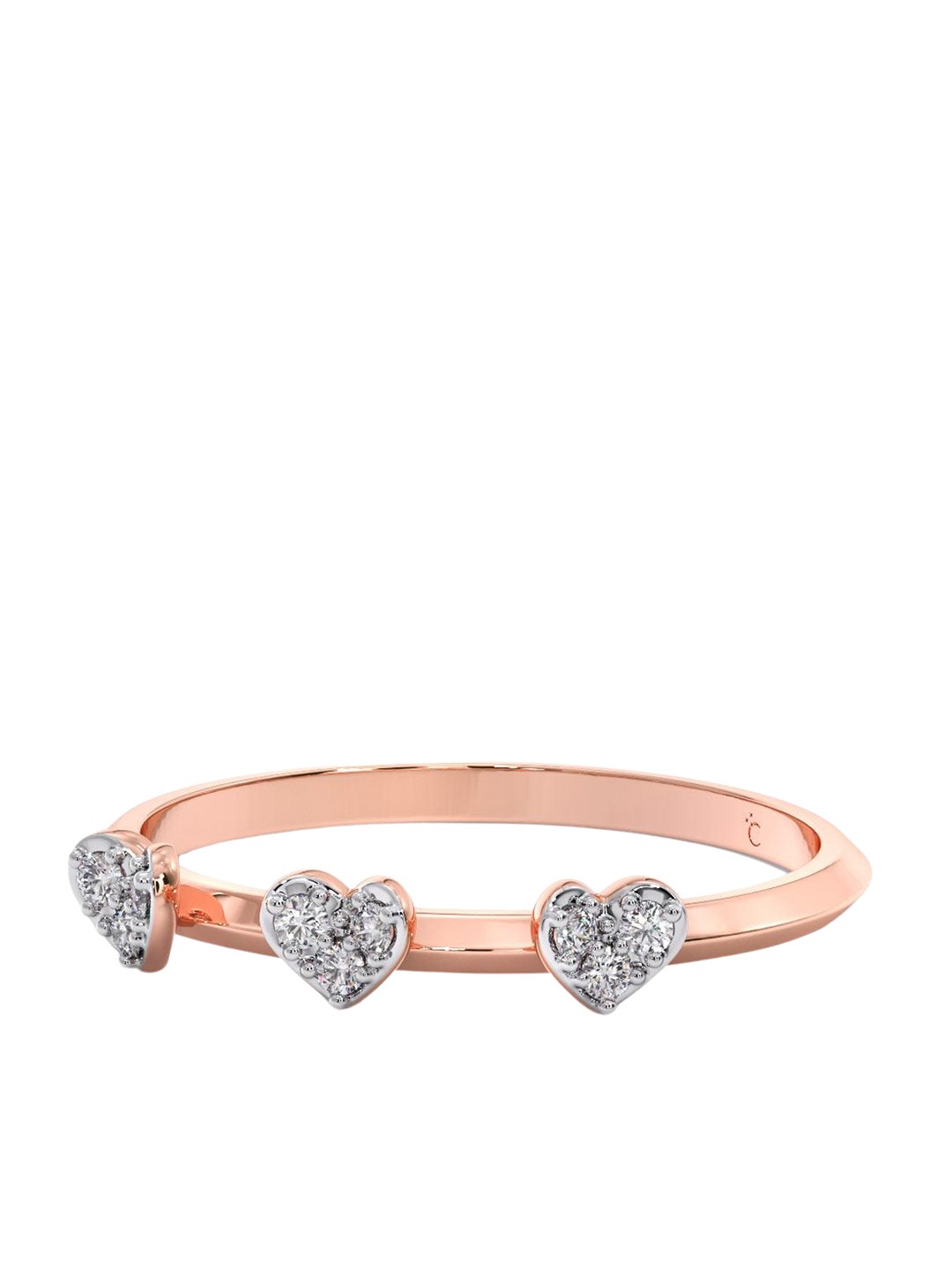 

CANDERE A KALYAN JEWELLERS COMPANY 18KT BIS Hallmark Rose Gold Diamond Ring