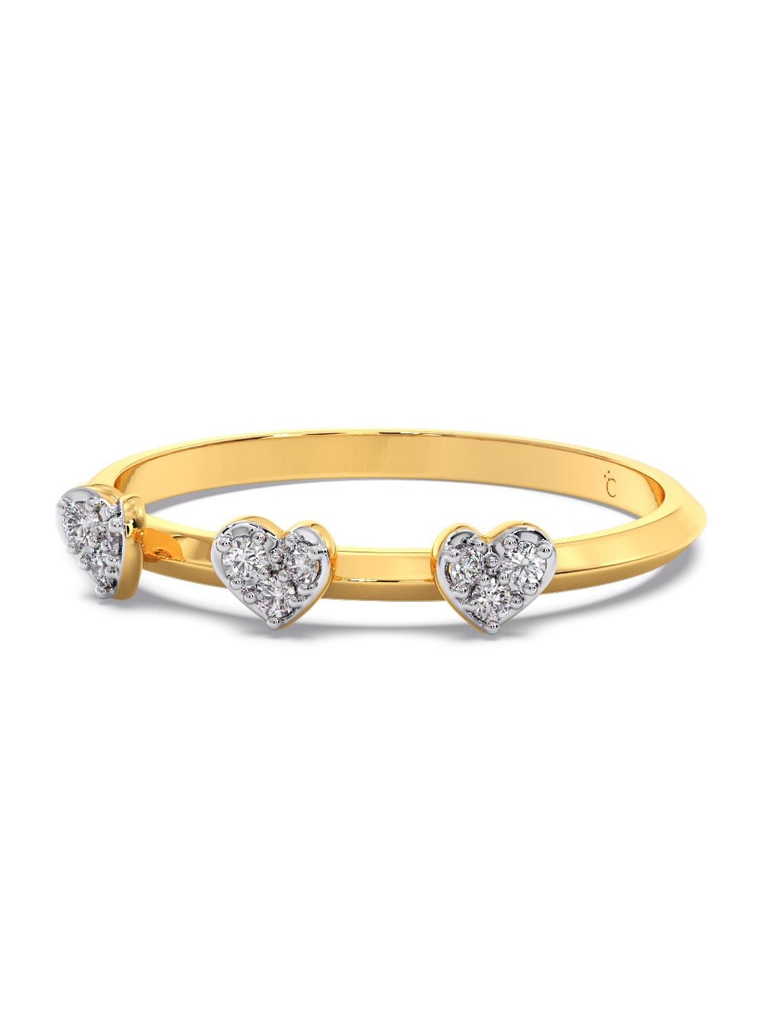 

CANDERE A KALYAN JEWELLERS COMPANY 18KT Gold Diamond Finger Ring, Yellow