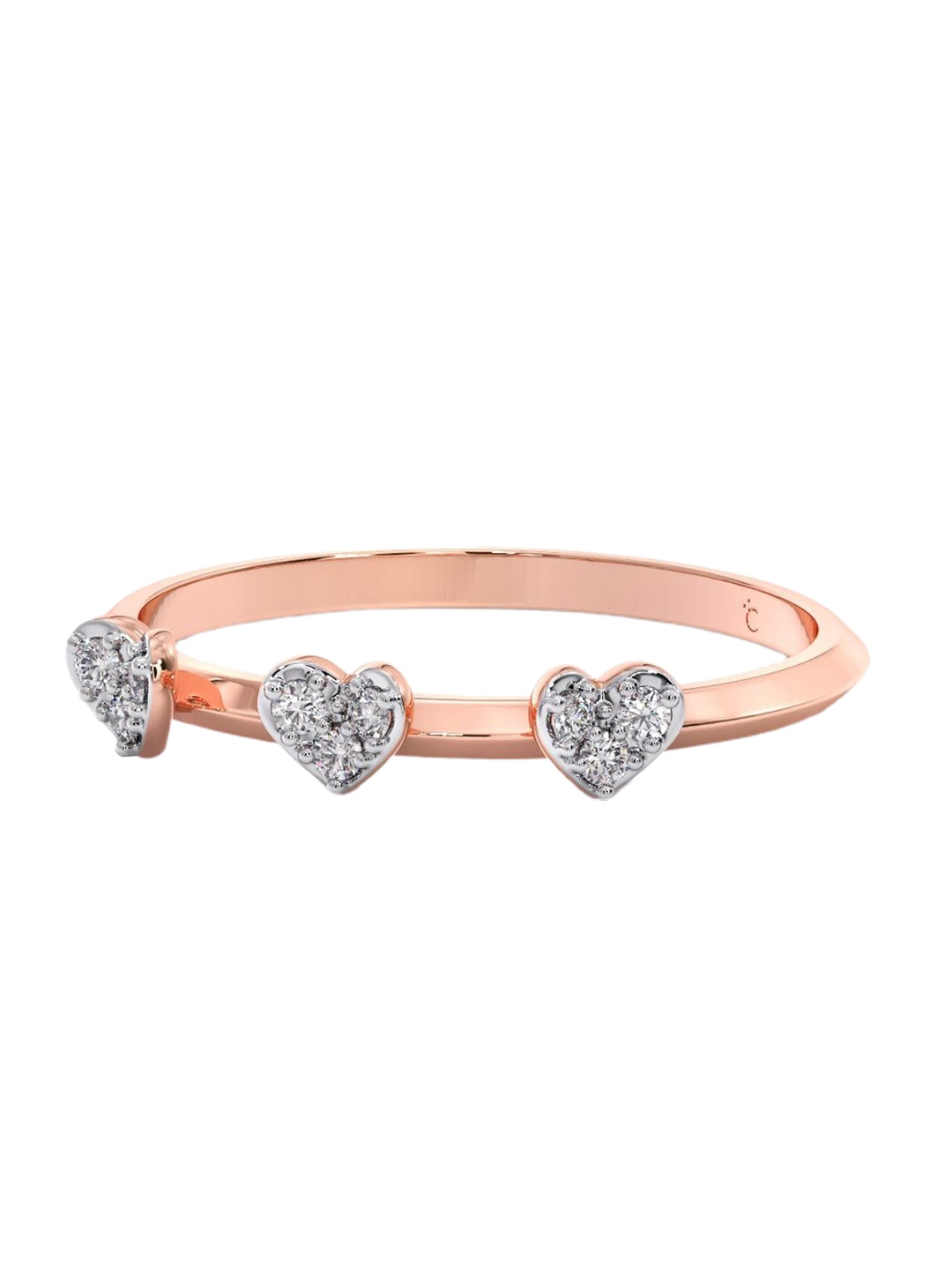 

CANDERE A KALYAN JEWELLERS COMPANY 18KT BIS Hallmark Rose Gold Diamond Ring