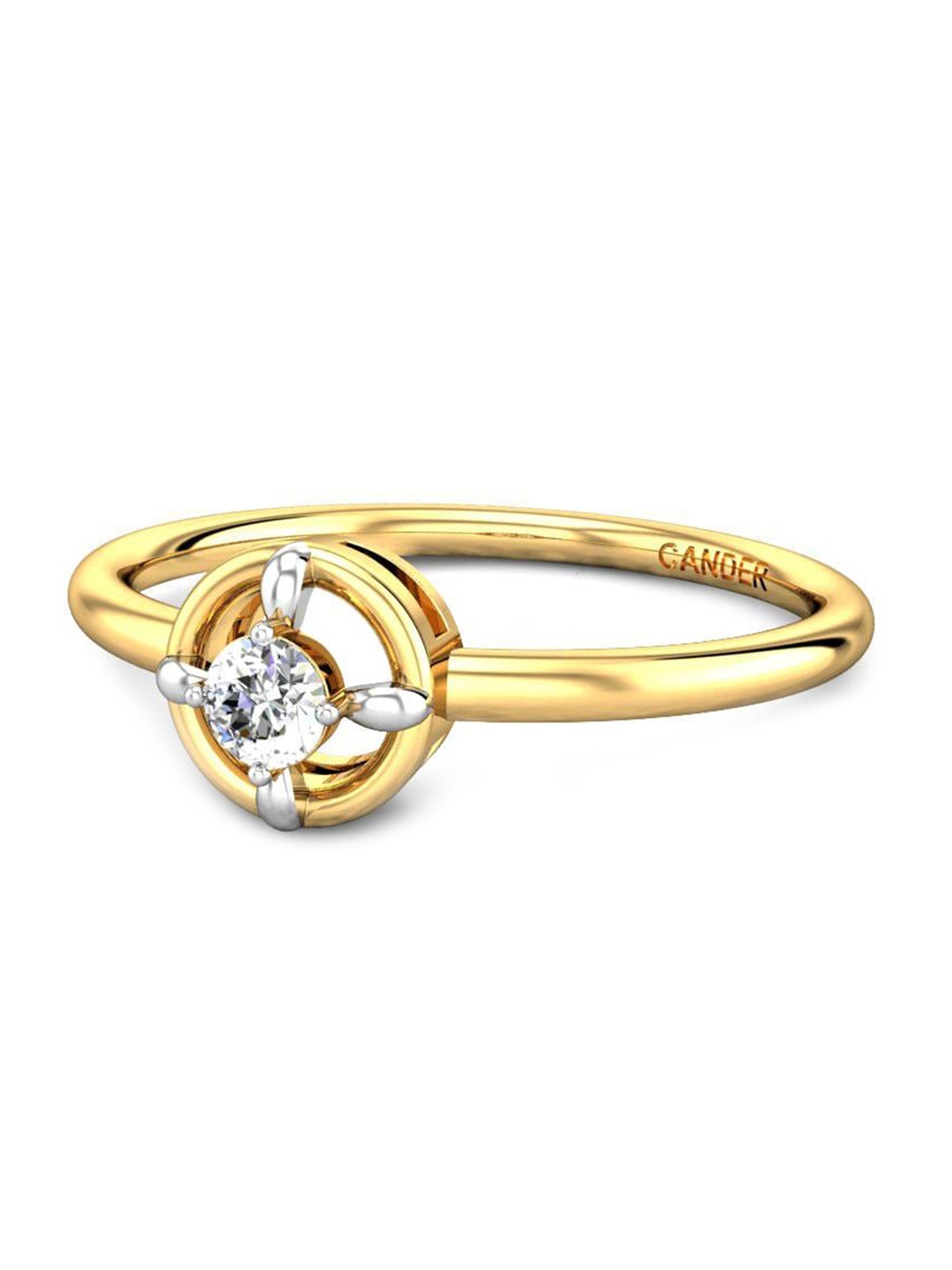 

CANDERE A KALYAN JEWELLERS COMPANY 14KT Gold Diamond Finger Ring, Yellow