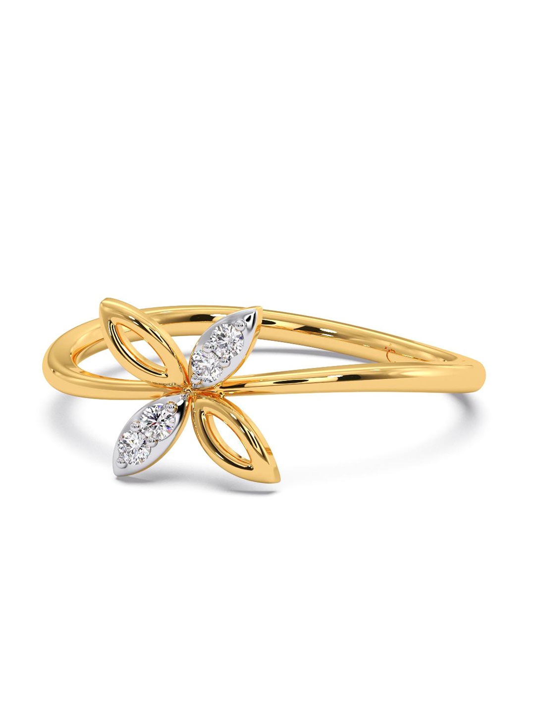 

CANDERE A KALYAN JEWELLERS COMPANY 18KT Gold Diamond Finger Ring- 1.63gm, Yellow