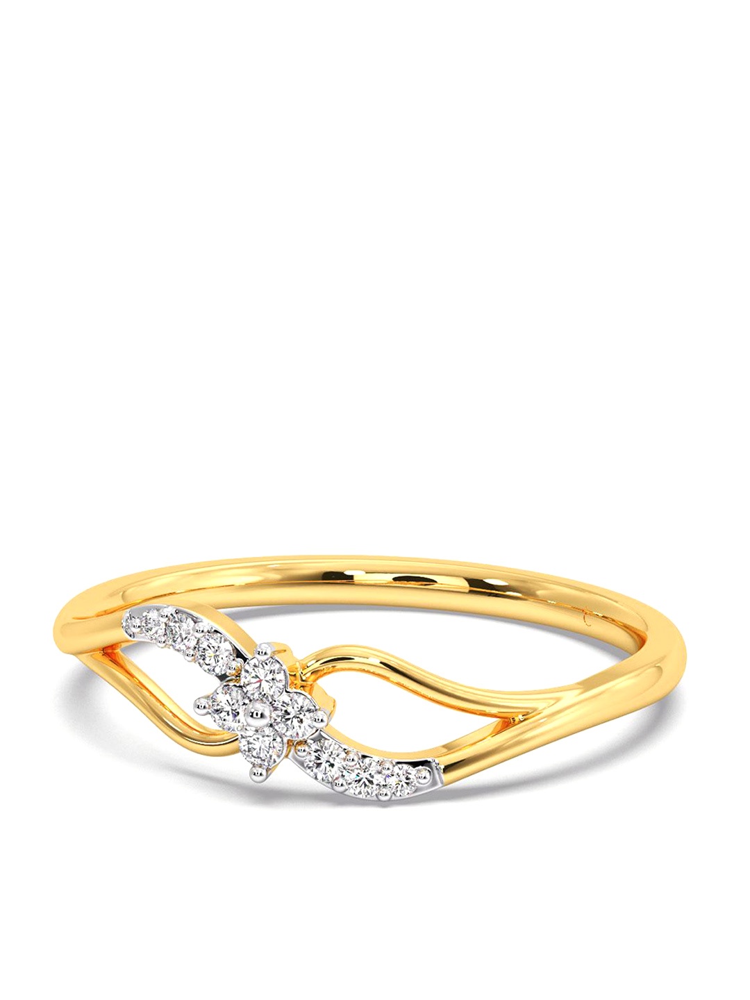 

CANDERE A KALYAN JEWELLERS COMPANY 14KT Gold Diamond Finger Ring, Yellow
