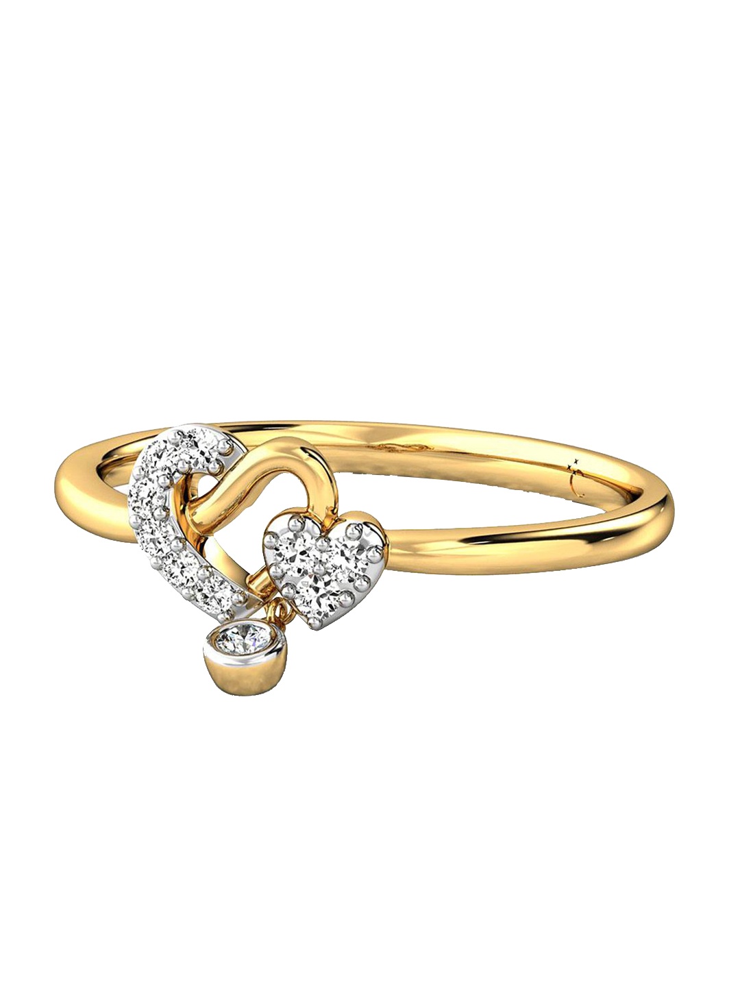 

CANDERE A KALYAN JEWELLERS COMPANY 18KT Gold Diamond Finger Ring- 1.84 gm, Yellow