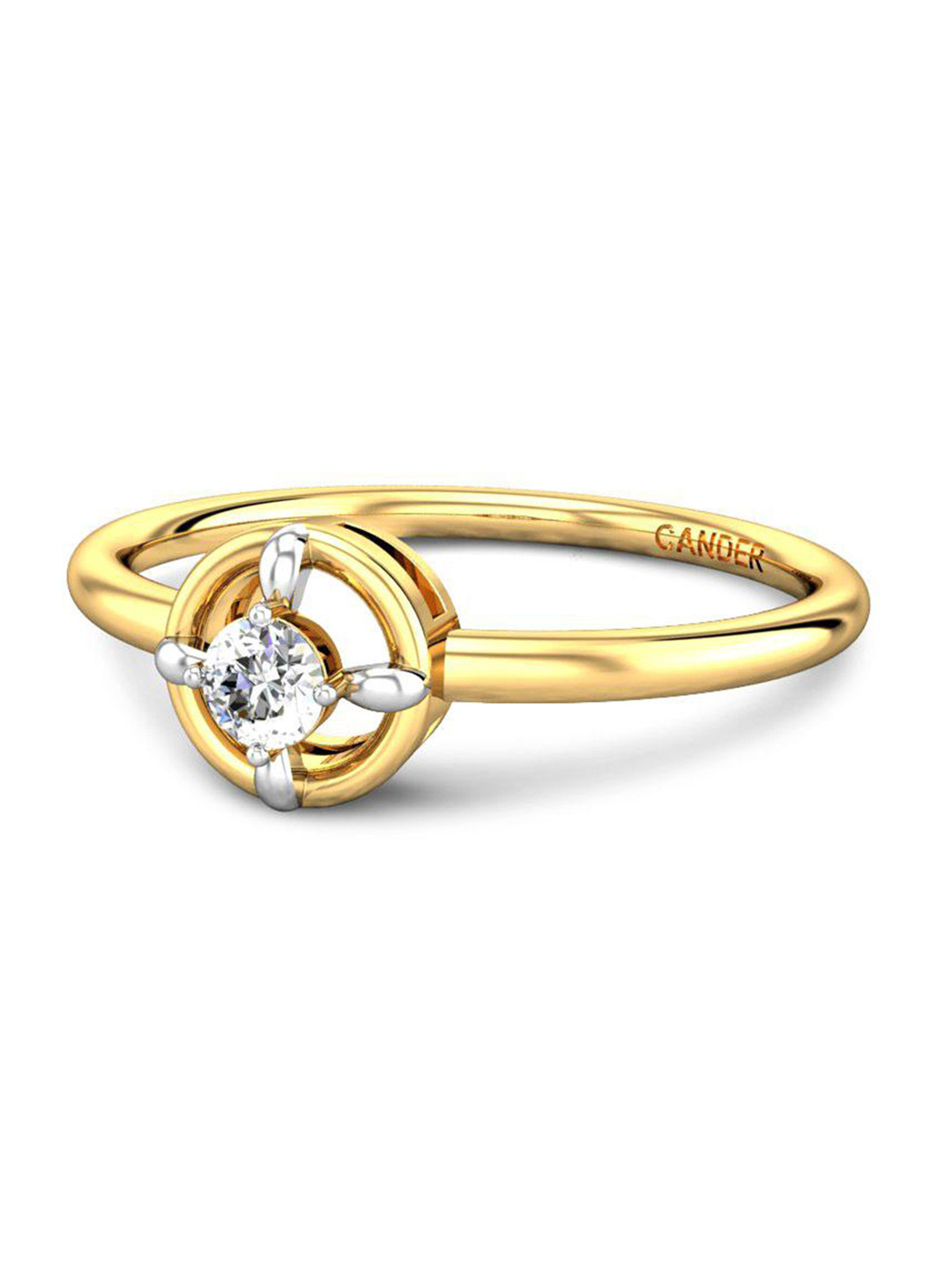 

CANDERE A KALYAN JEWELLERS COMPANY 18KT Gold Diamond Finger Ring - 1.65 g, Yellow