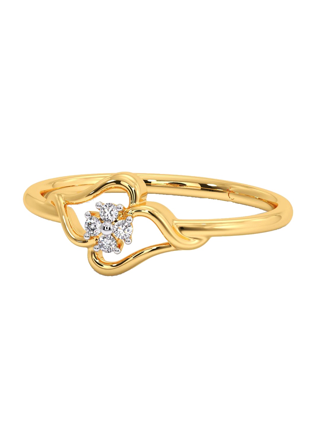 

CANDERE A KALYAN JEWELLERS COMPANY 18KT Gold Diamond Finger Ring 1.28 g, Yellow