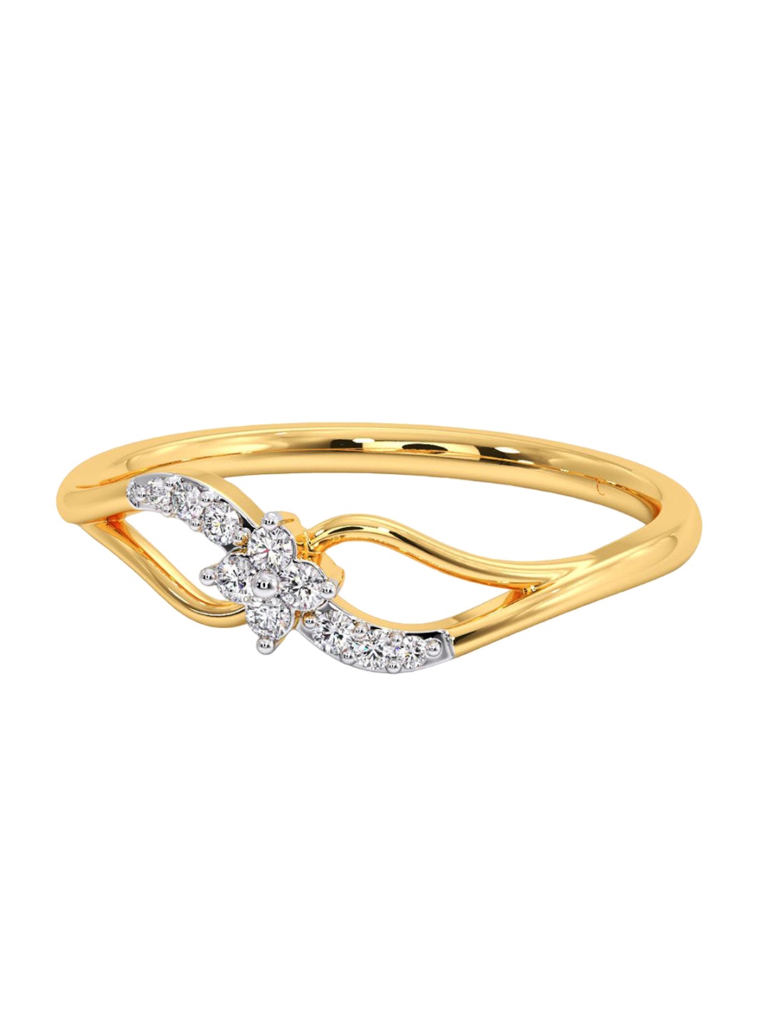 

CANDERE A KALYAN JEWELLERS COMPANY 18KT Gold Diamond Finger Ring, Yellow