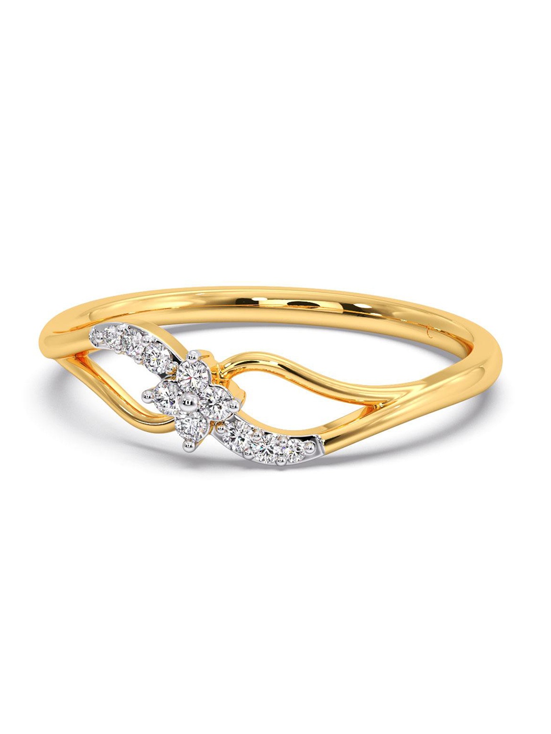 

CANDERE A KALYAN JEWELLERS COMPANY 18KT Gold Diamond Finger Ring, Yellow