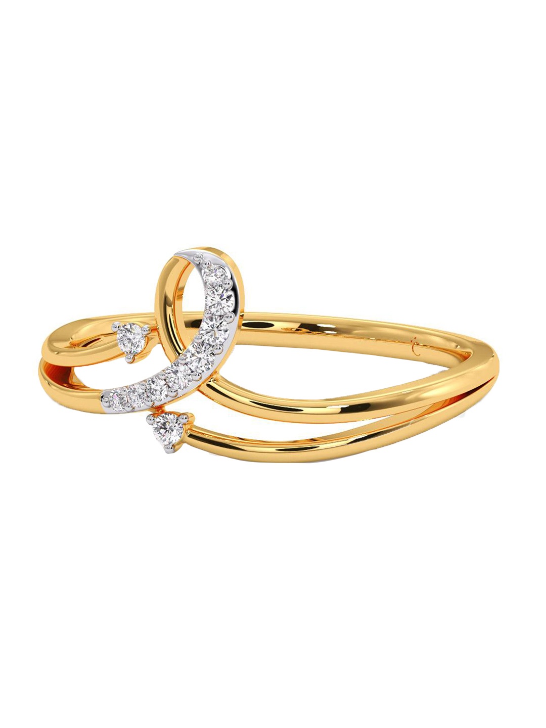 

CANDERE A KALYAN JEWELLERS COMPANY 18KT Gold Diamond Finger Ring - 1.97 g, Yellow
