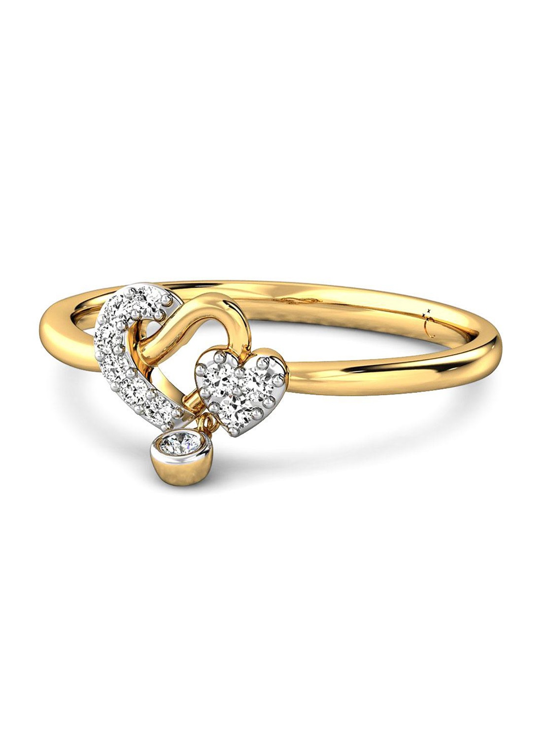 

CANDERE A KALYAN JEWELLERS COMPANY 18KT Gold Diamond Finger Ring 1.55 g, Yellow