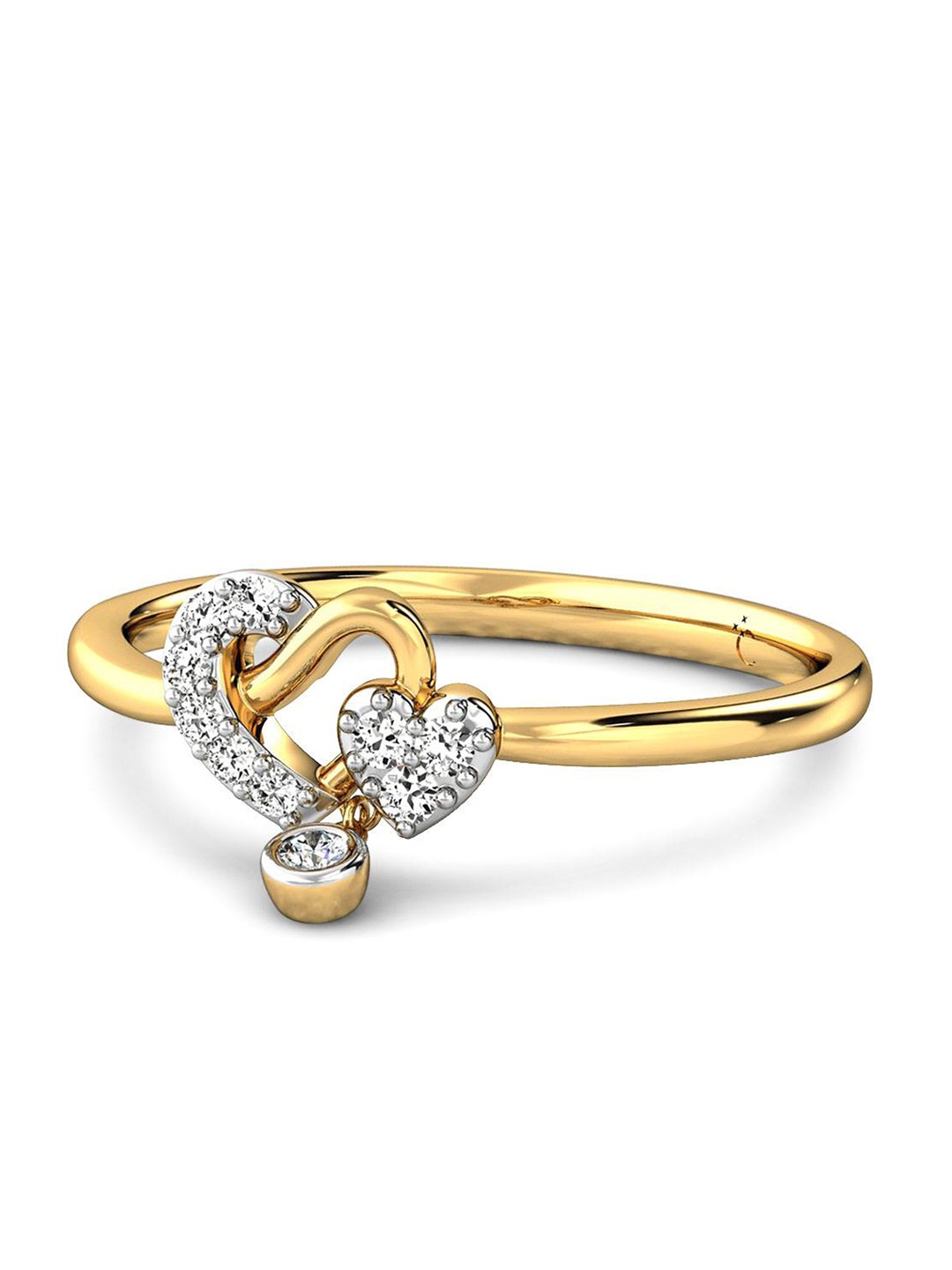 

CANDERE A KALYAN JEWELLERS COMPANY Diamond-Studded 14KT Gold Ring 1.34 g