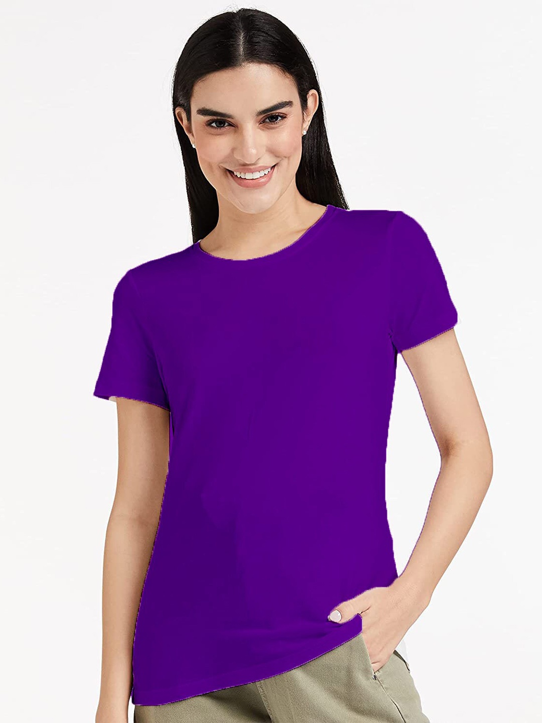 

COLOR CAPITAL Blue Extended Sleeves Cotton Top