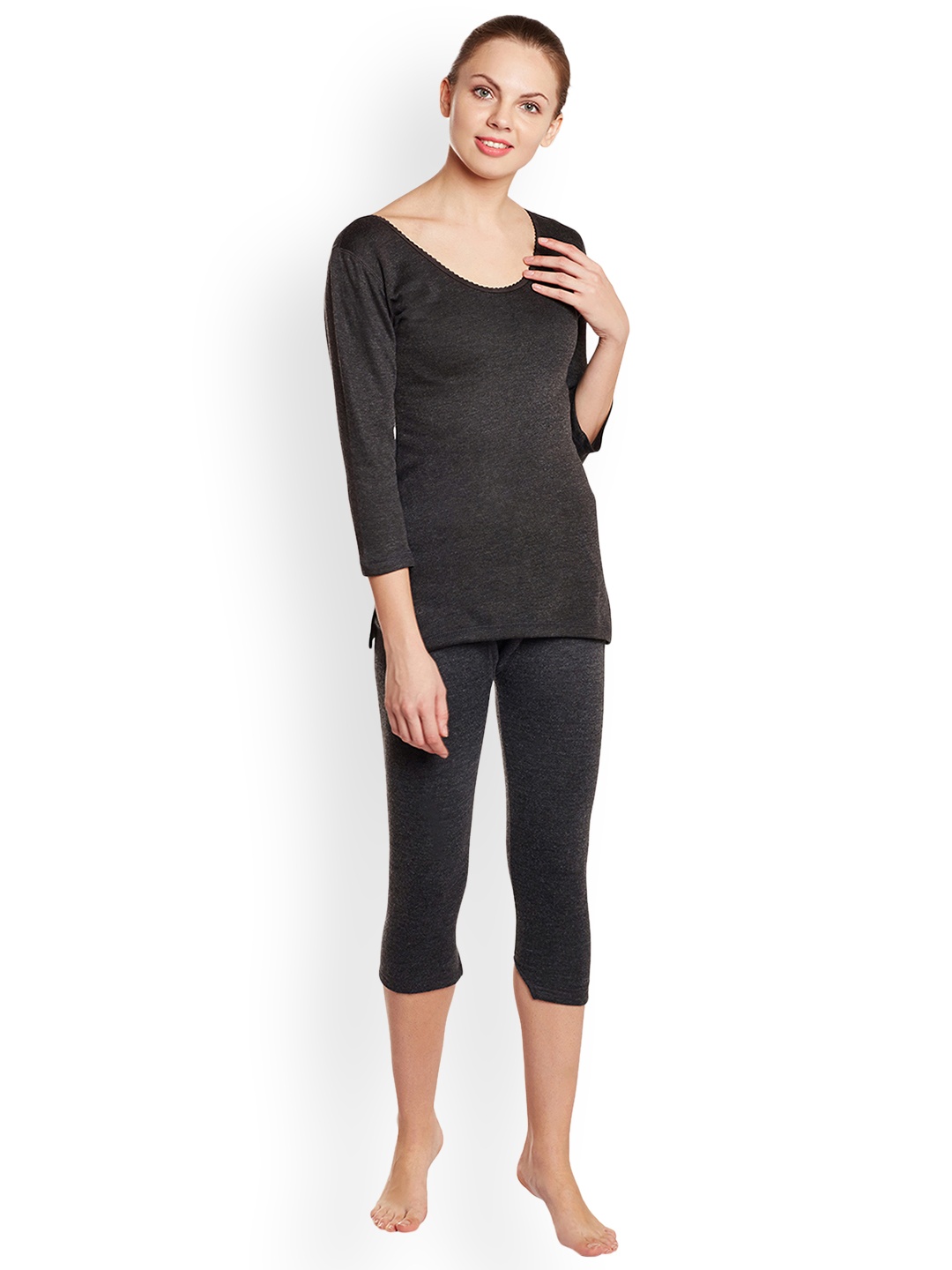 

MACK JONNEY Women Black Thermal Set