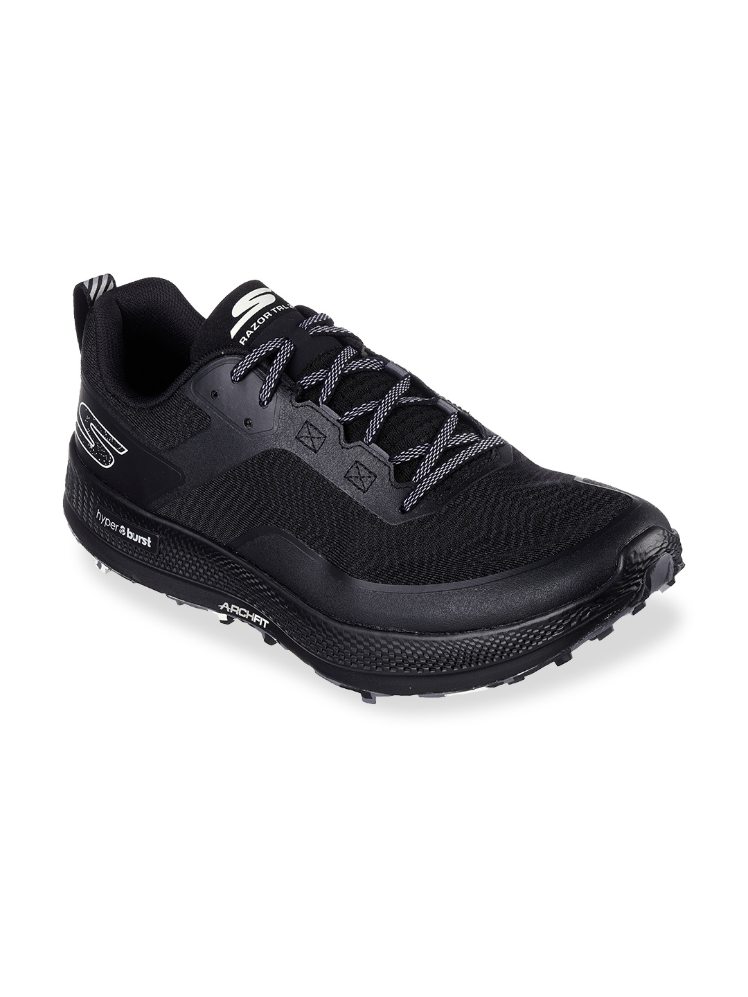 

Skechers Men GO RUN RAZOR TRL - 2 Running Sports Shoes, Black